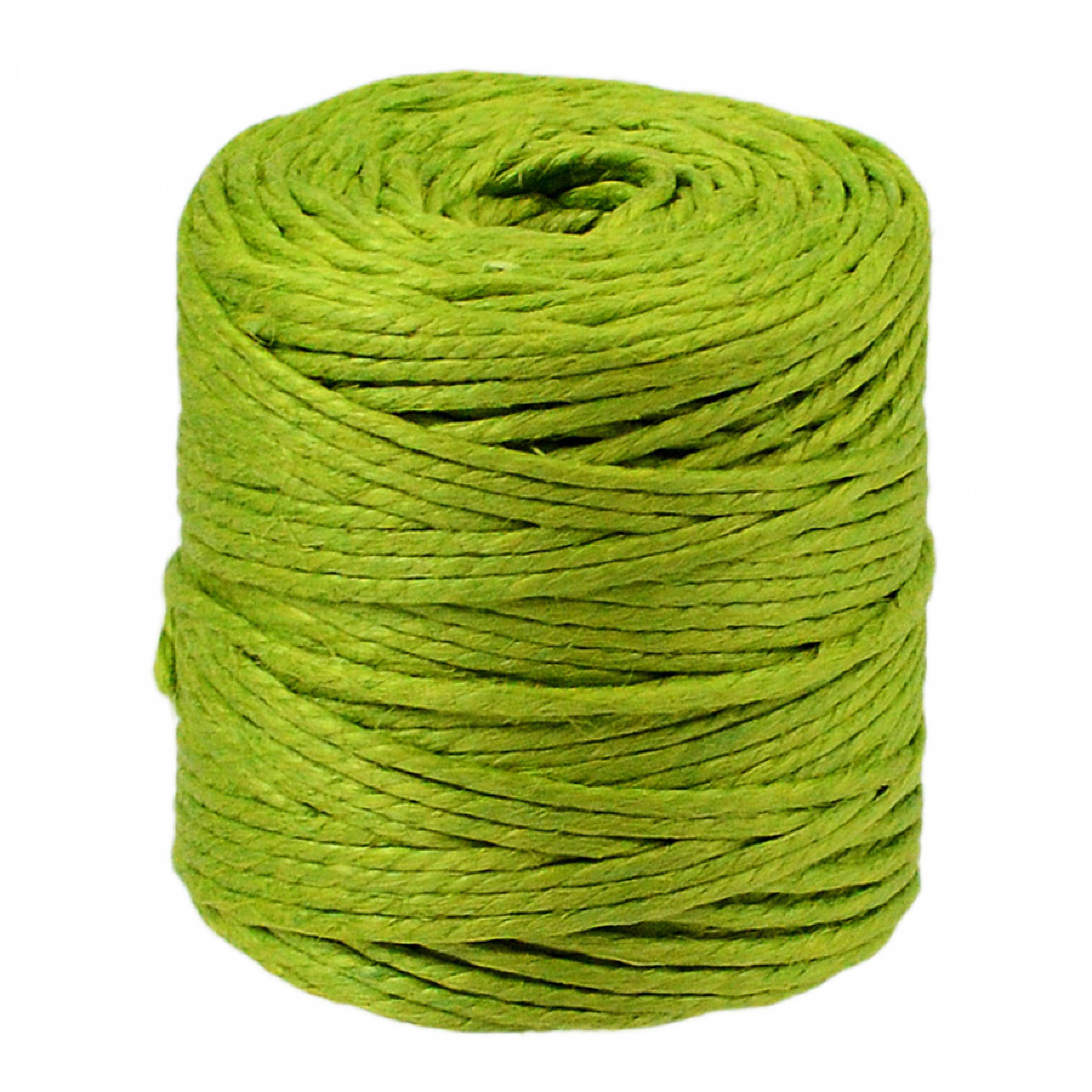 Natural Jute Rope / Twine: Apple Green (75 Yards) Item Number: JR02-60