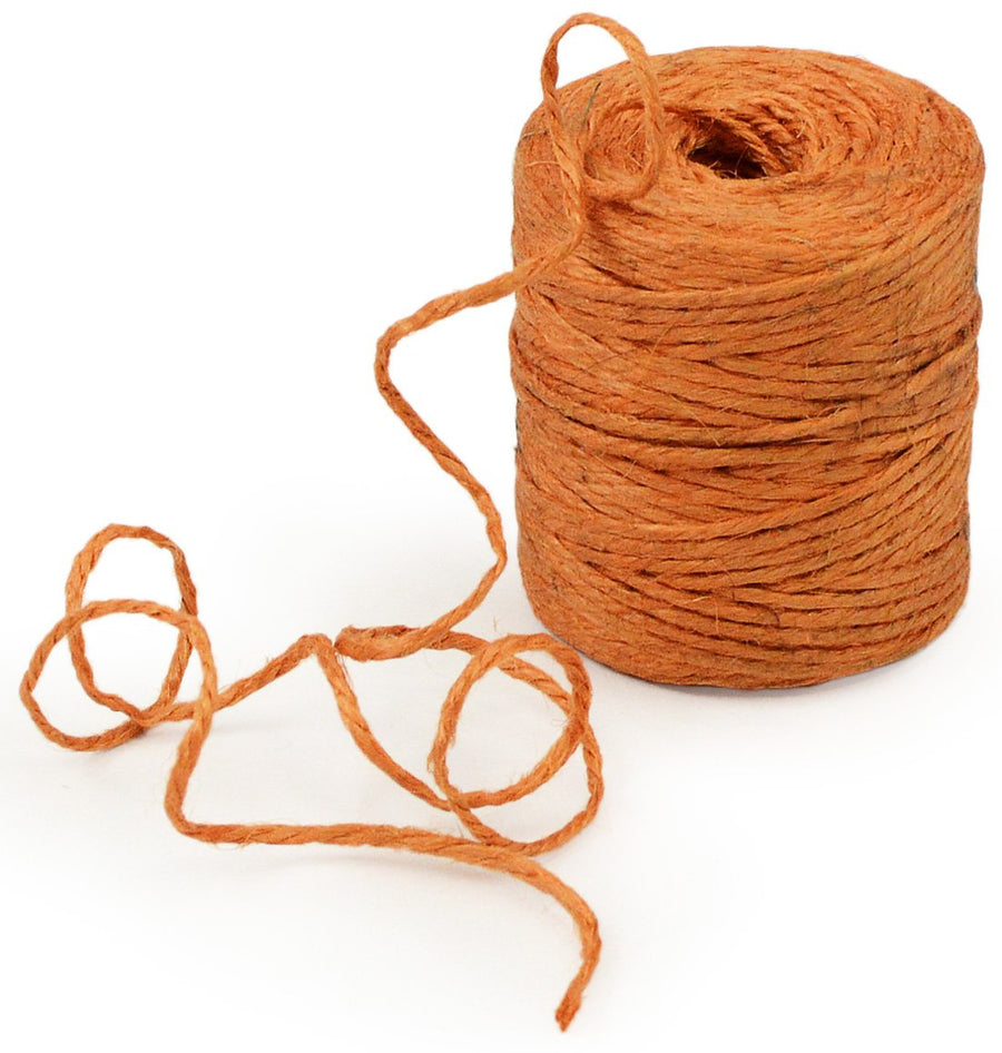 Natural Jute Rope / Twine: Orange (75 Yards) Lifestyle Photo