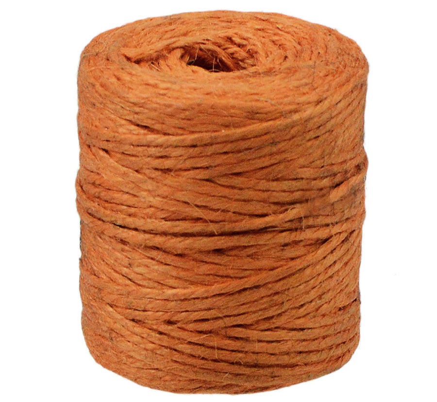 Natural Jute Rope / Twine: Orange (75 Yards) Item Number: JR02-21