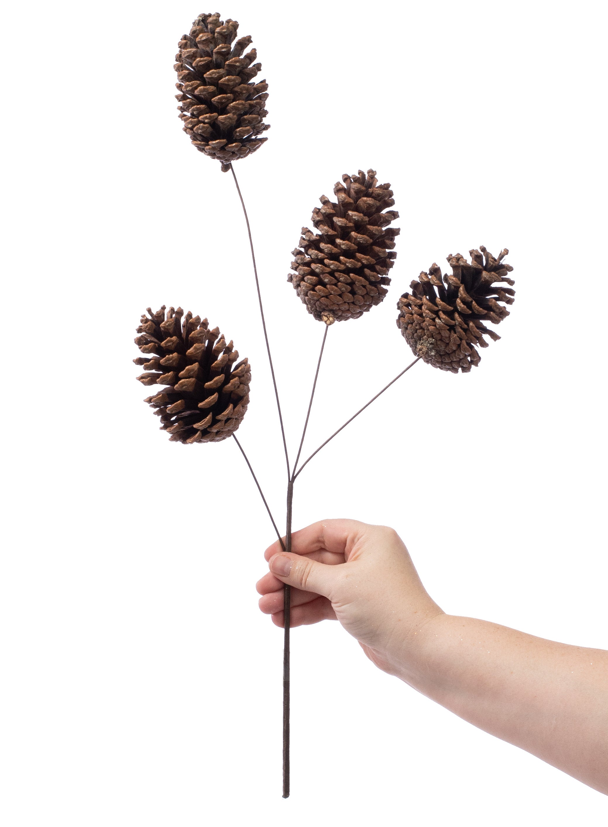 19" Natural Pinecone Spray Lifestyle Photo