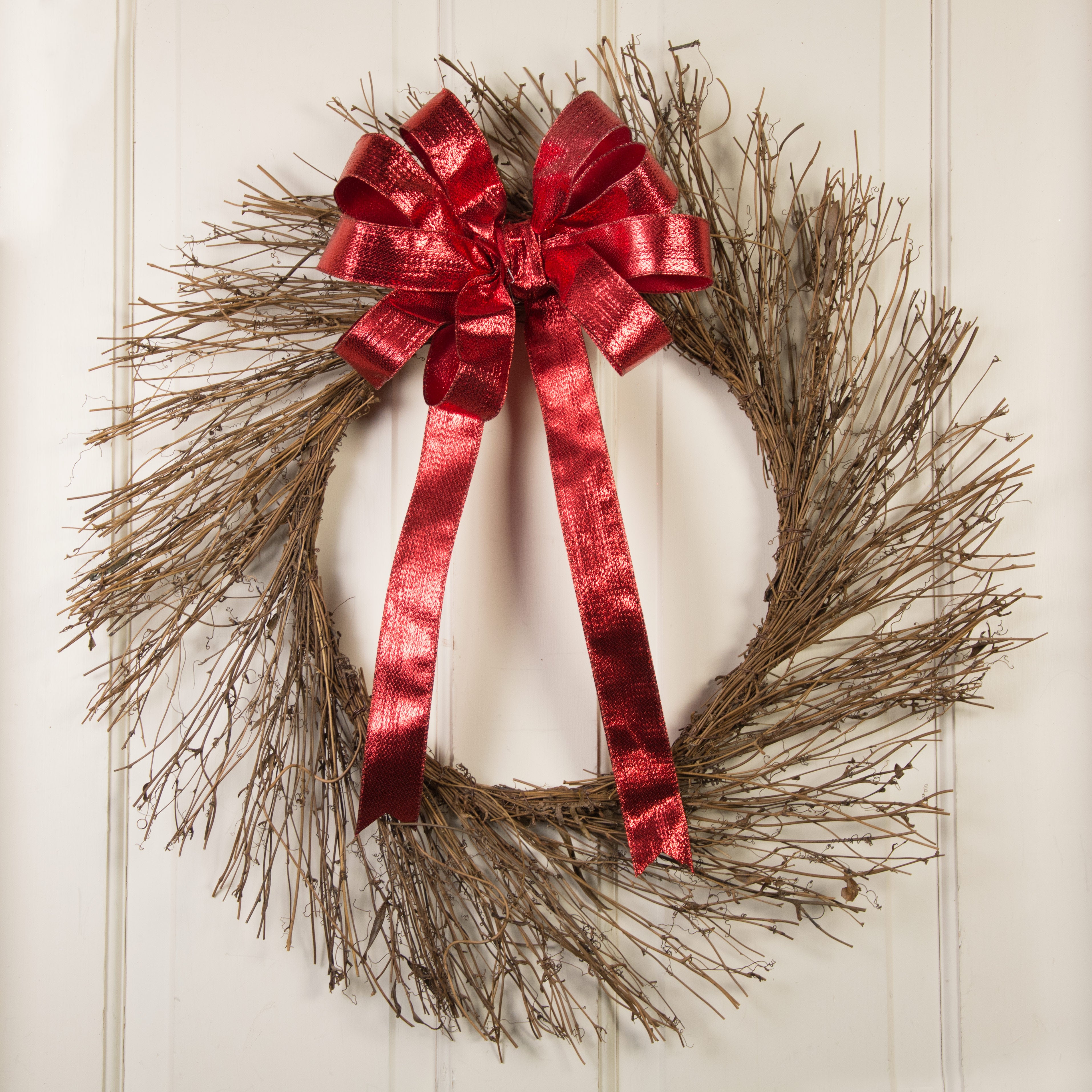 24" Natural Twig Wreath Lifestyle Photo