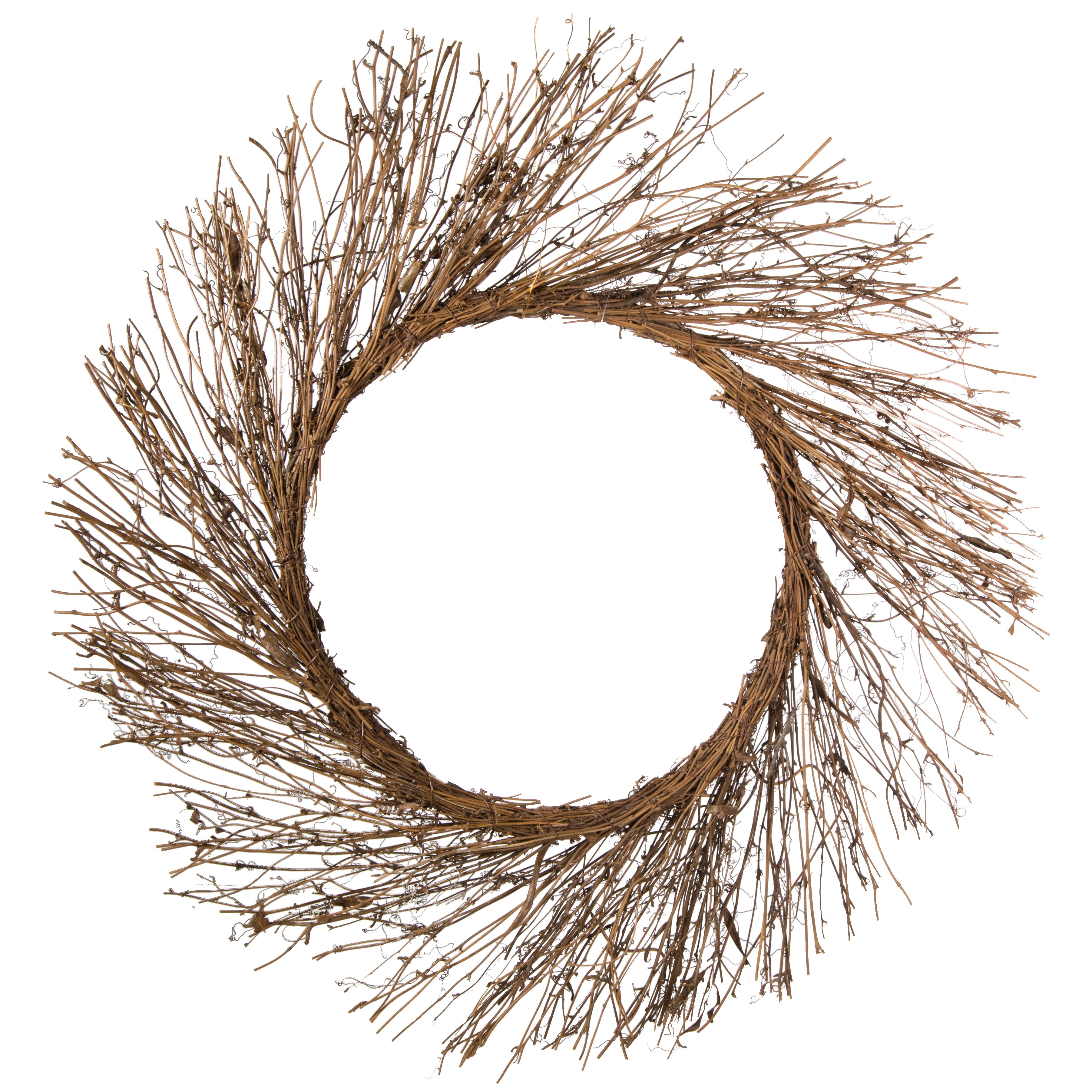 24" Natural Twig Wreath Item Number: TG1045