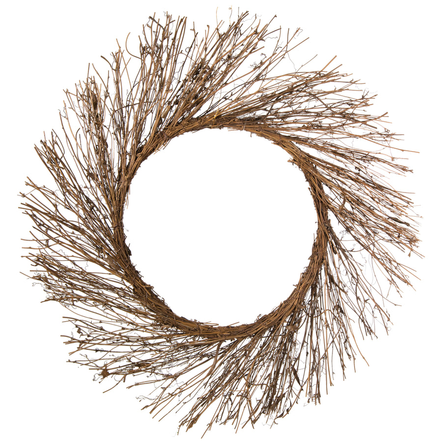 24" Natural Twig Wreath Item Number: TG1045