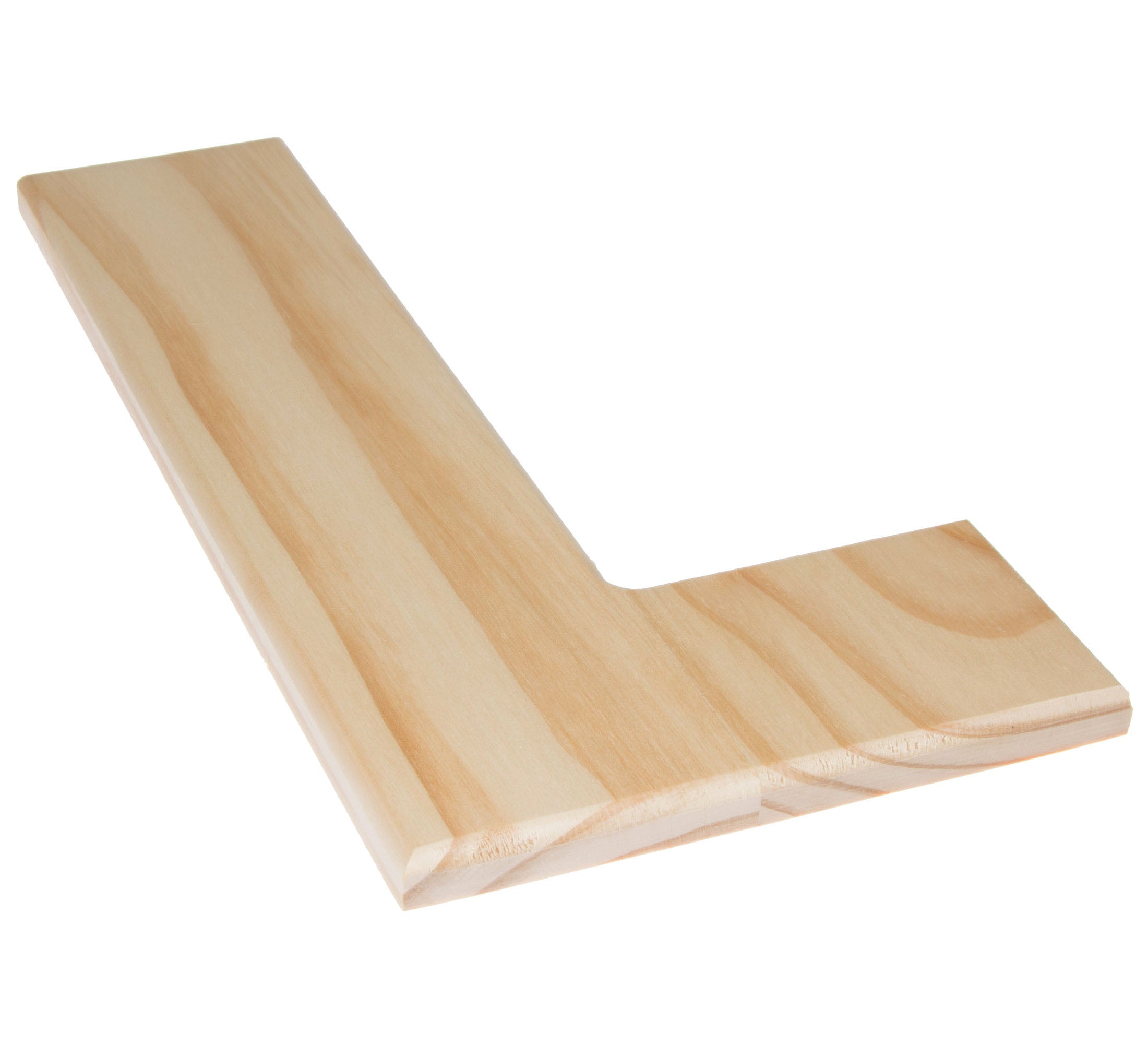 12" Natural Wood Letter: L Lifestyle Photo
