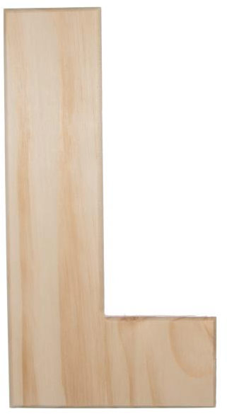 12" Natural Wood Letter: L Item Number: U0993-L