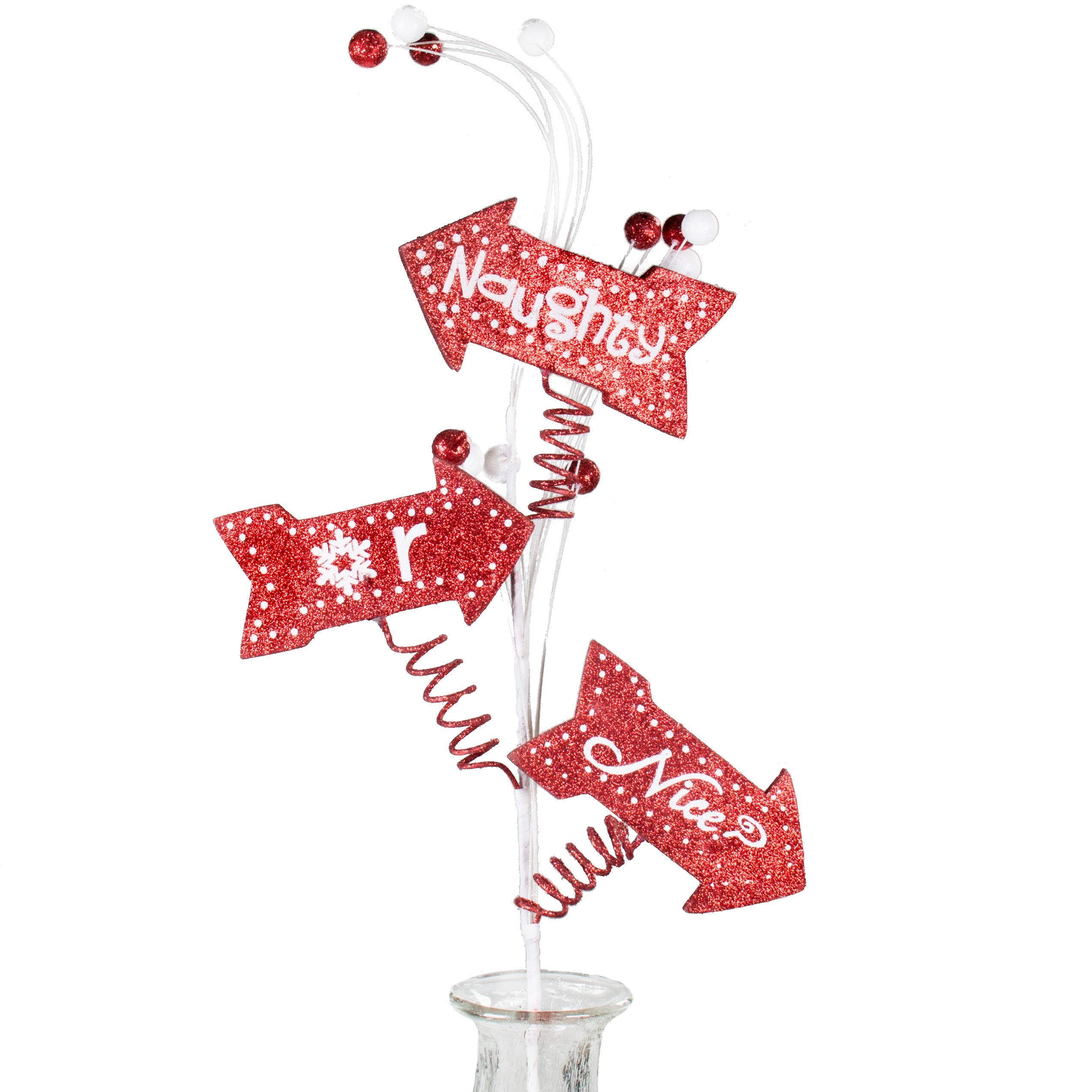 30" Naughty Or Nice Spray Item Number: 83547RDWT