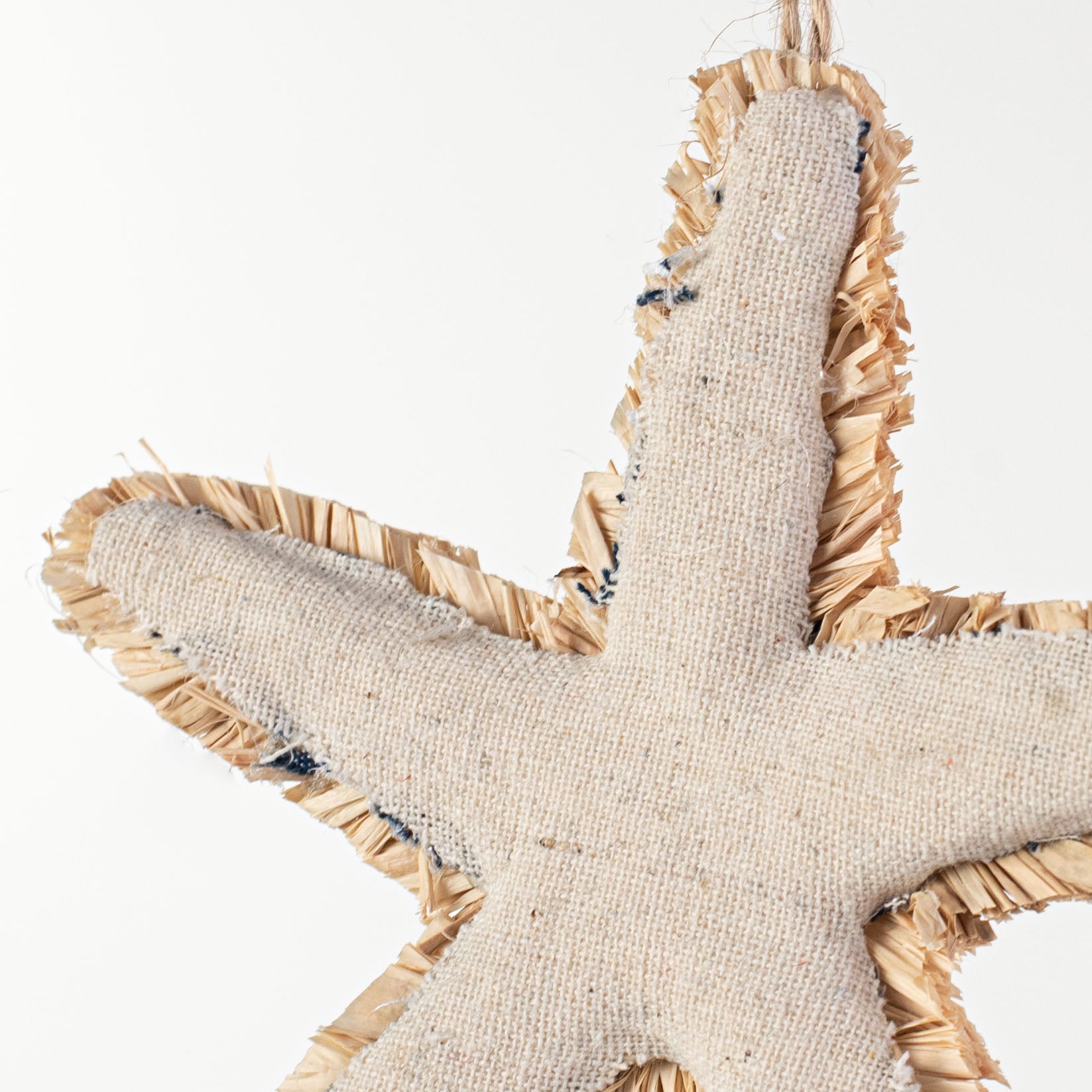 5.75" Nautical Stripe Starfish Ornament detail photo 4