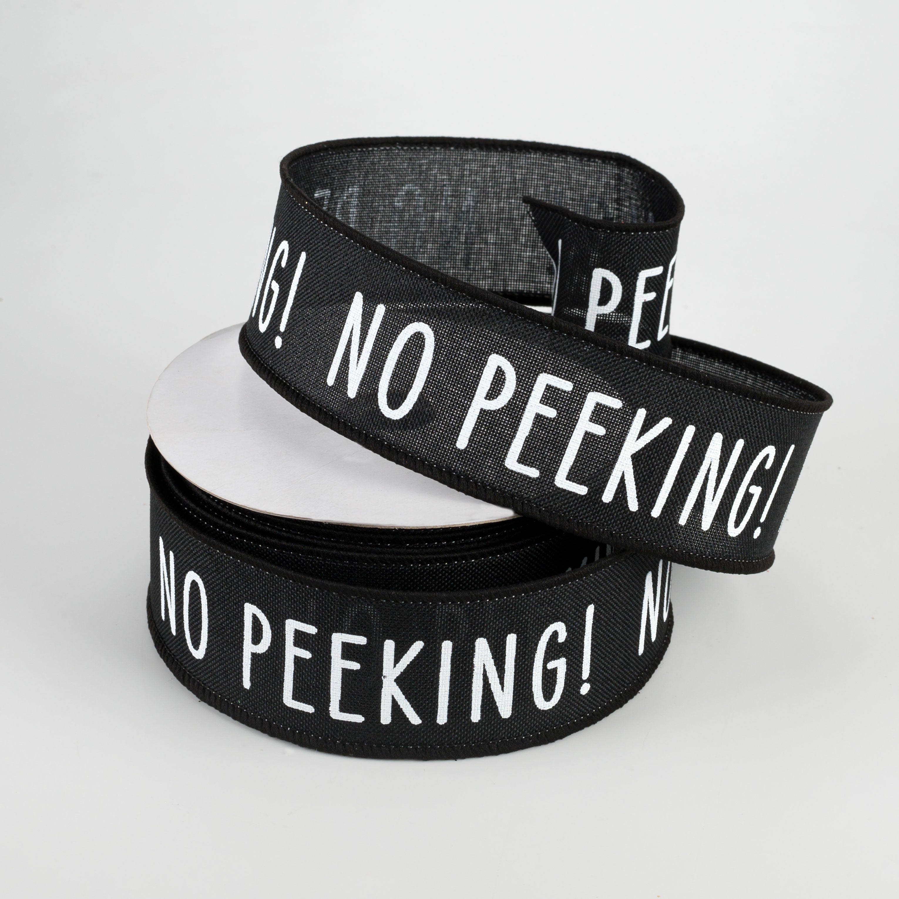 1.5" No Peeking Ribbon: Black (10 Yards) Lifestyle Photo