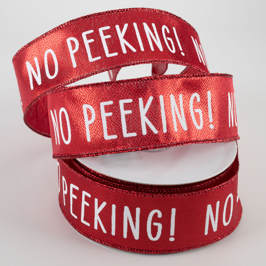 1.5" No Peeking Ribbon: Red (10 Yards) Lifestyle Photo