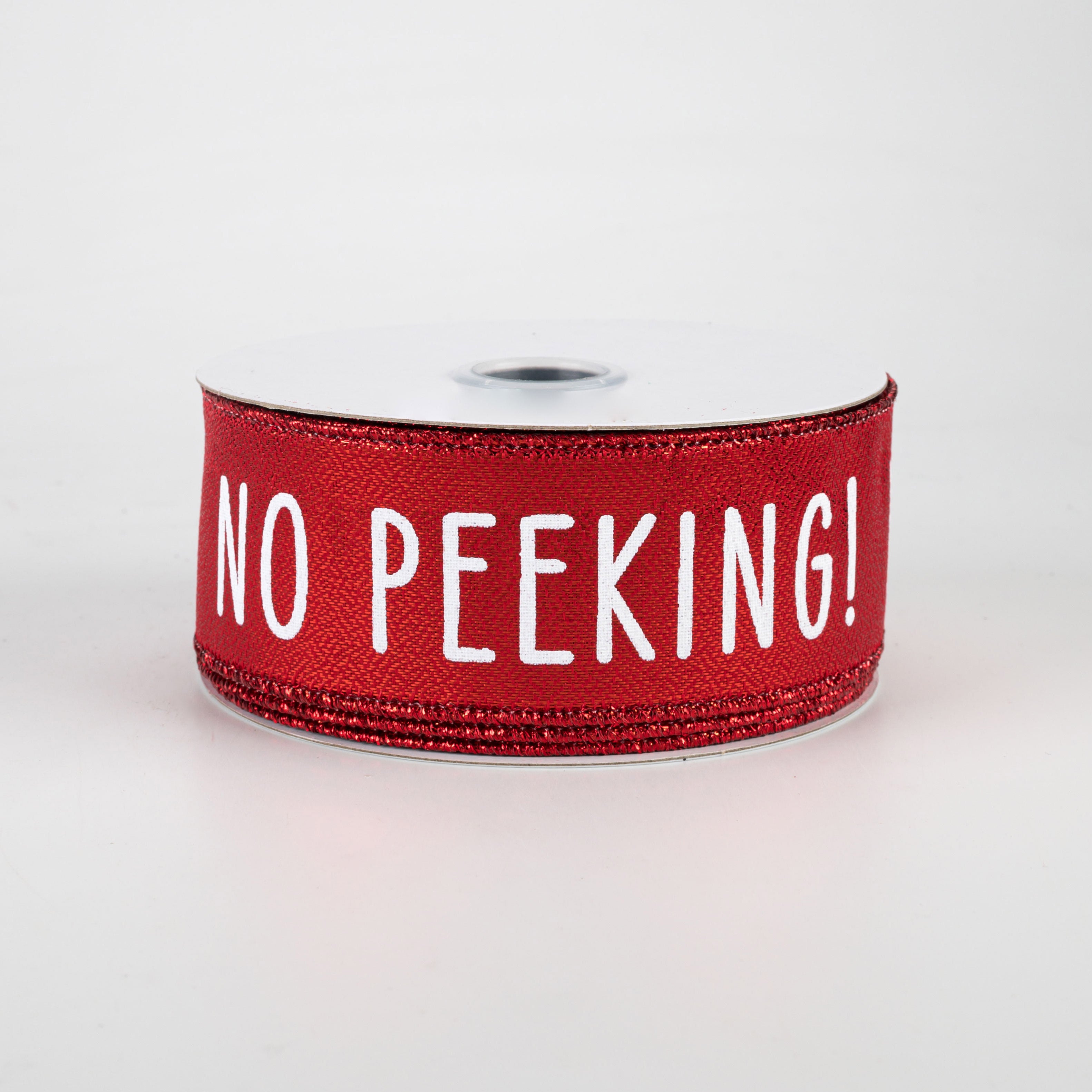 1.5" No Peeking Ribbon: Red (10 Yards)
