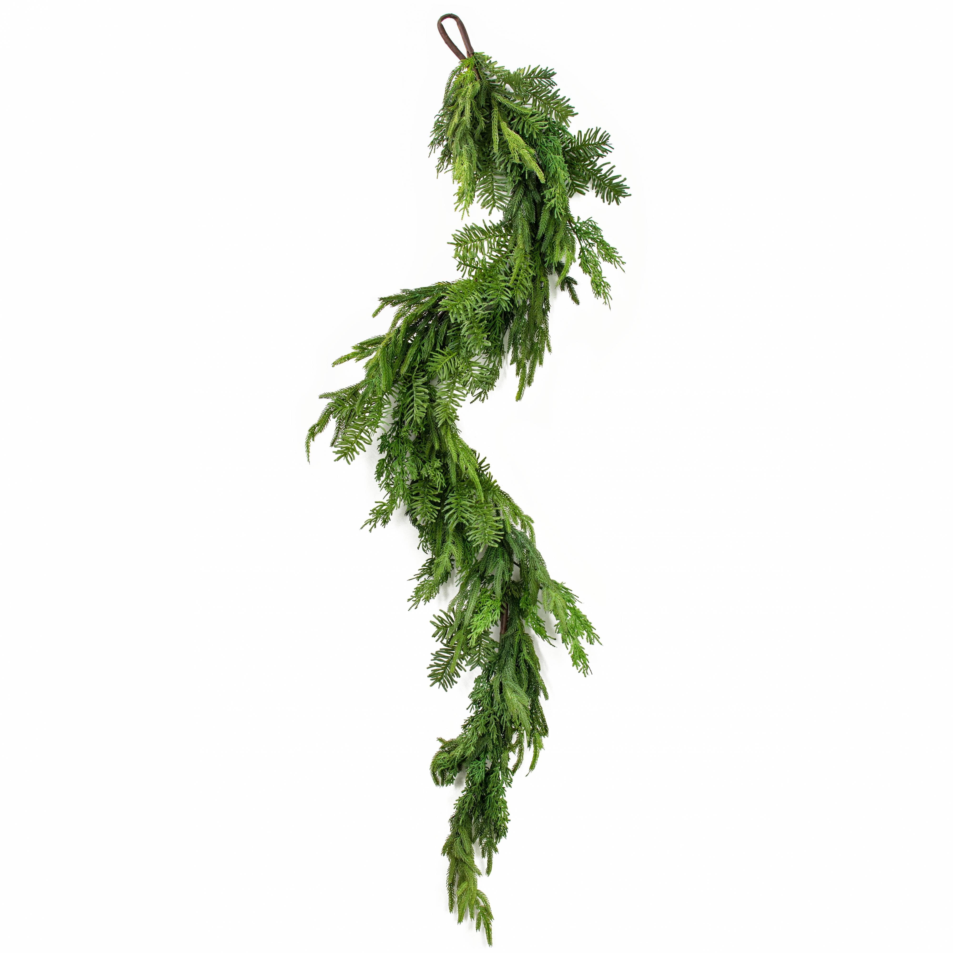 6' Norfolk & Balsam Pine Garland detail photo 4