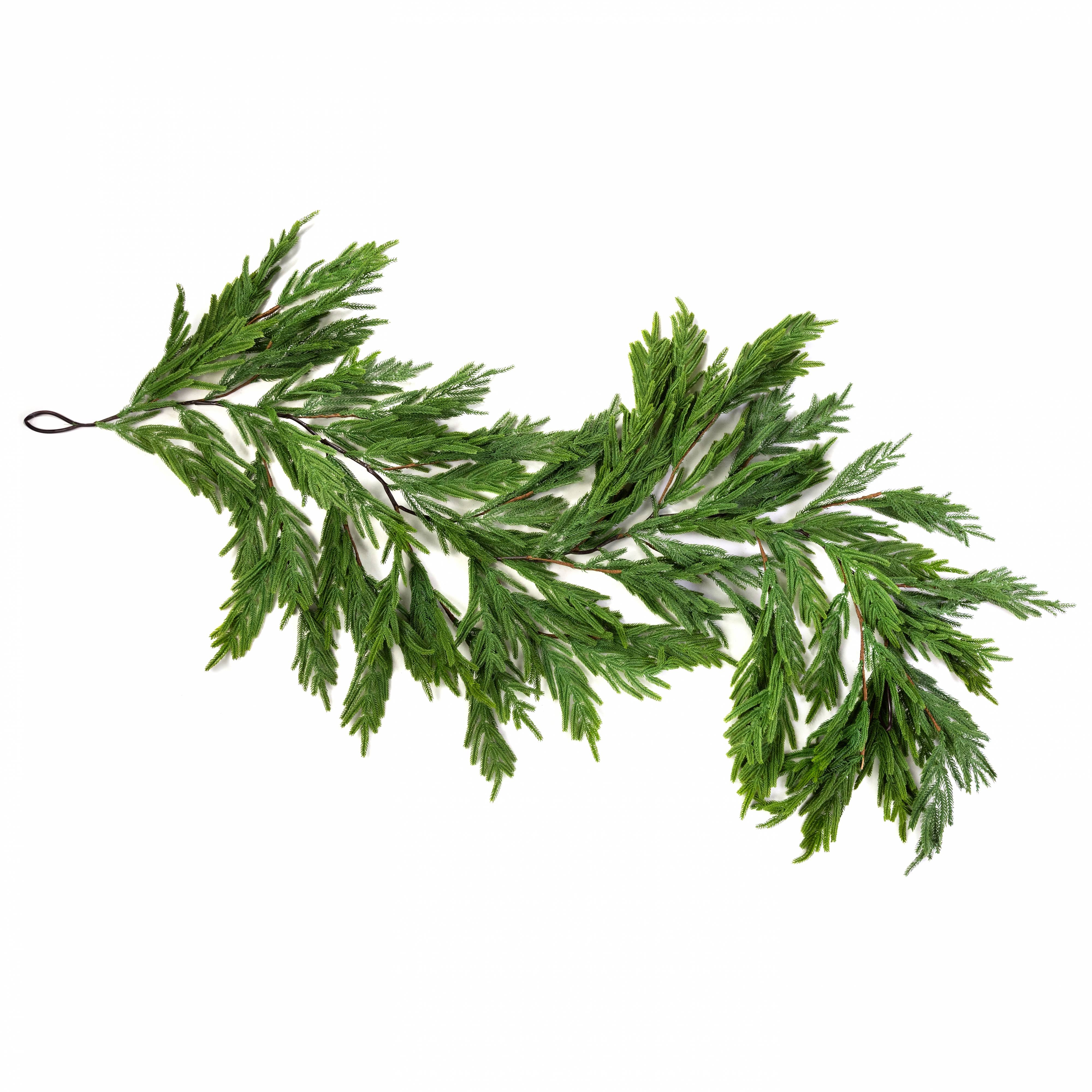6' Norfolk Island Pine Hanging Garland detail photo 4