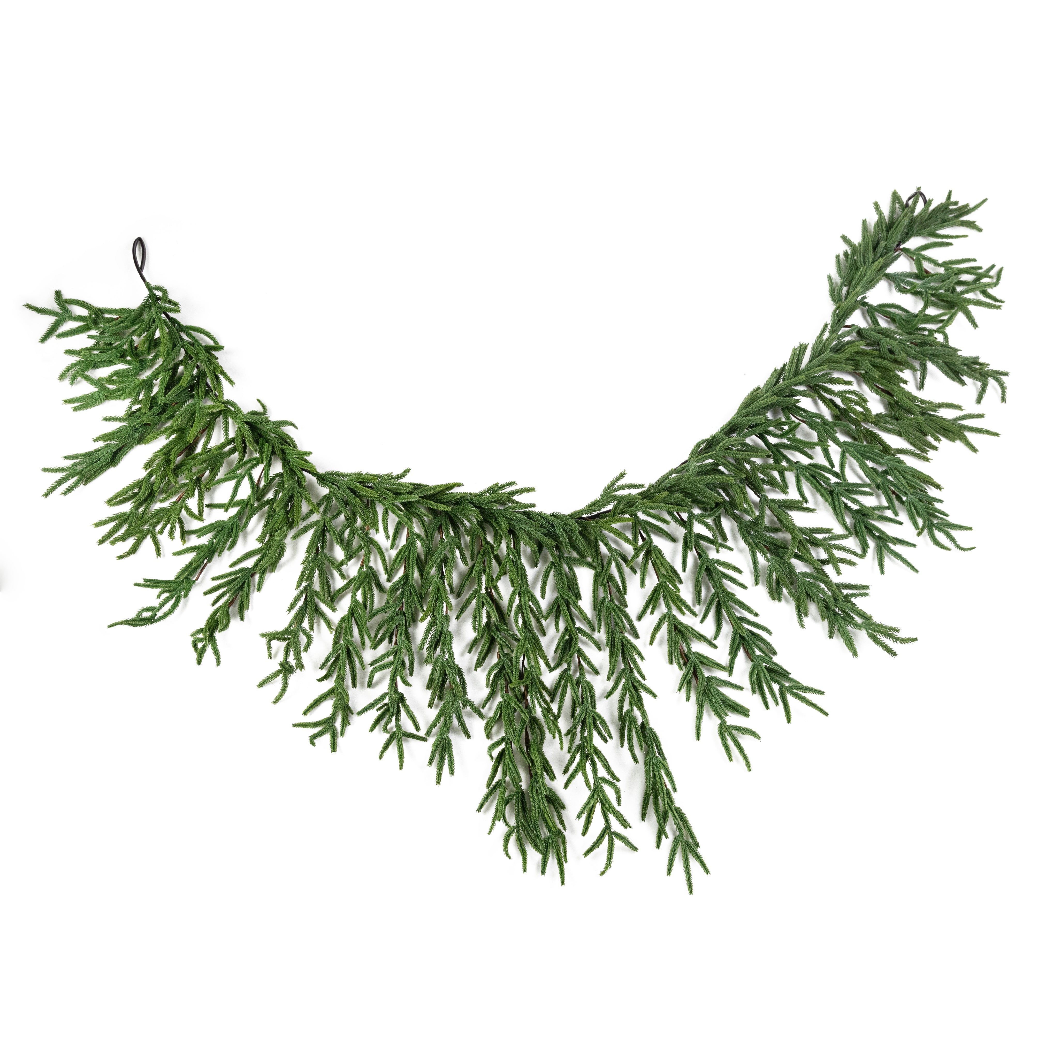 6' Norfolk Island Pine Mantle Garland Item Number: XX9417