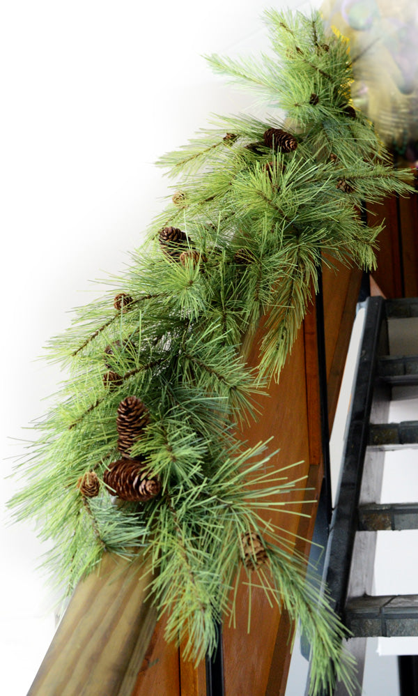 6' Northwoods Pine Garland Lifestyle Photo