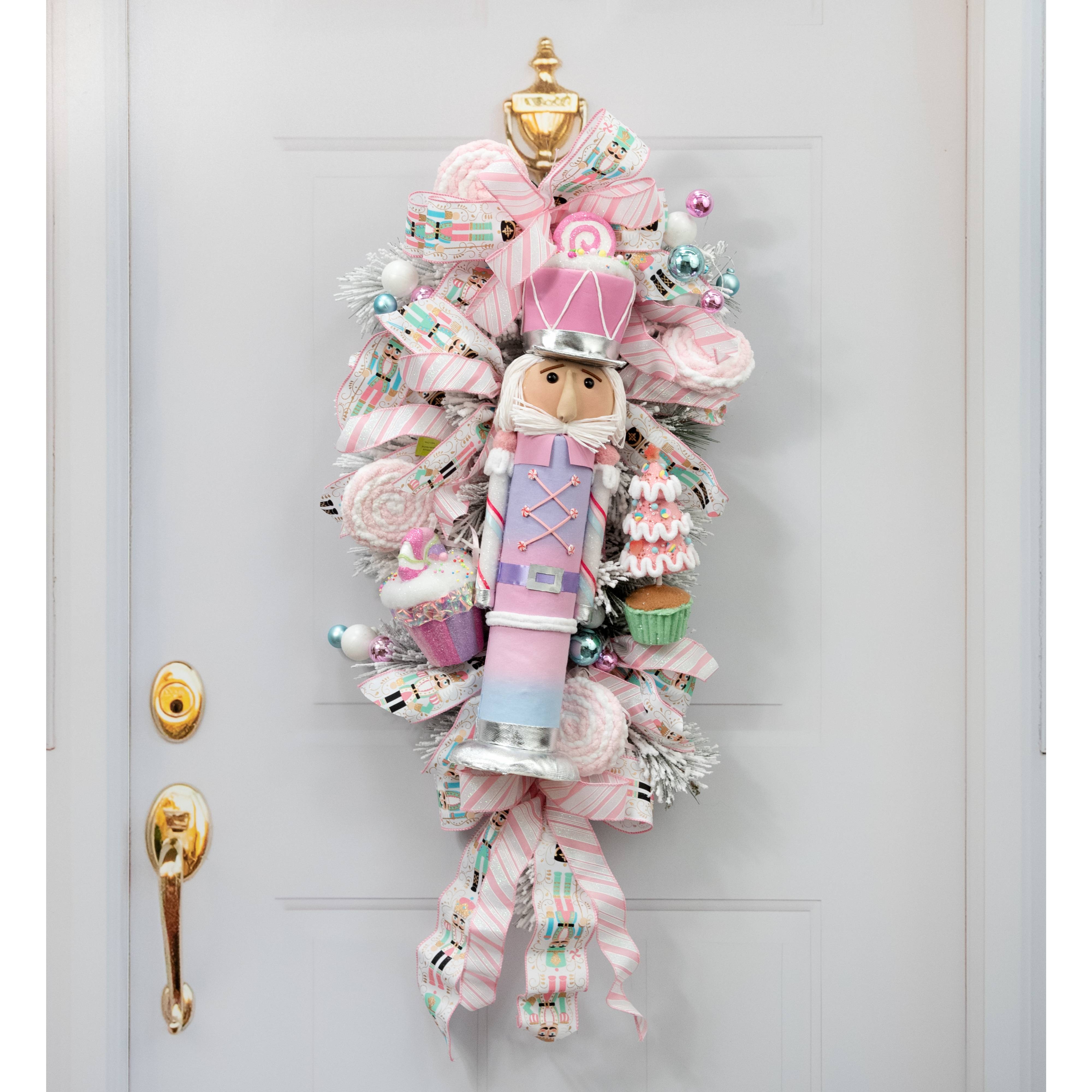 22" Nutcracker Figurine: Pastel Pink Lifestyle Photo