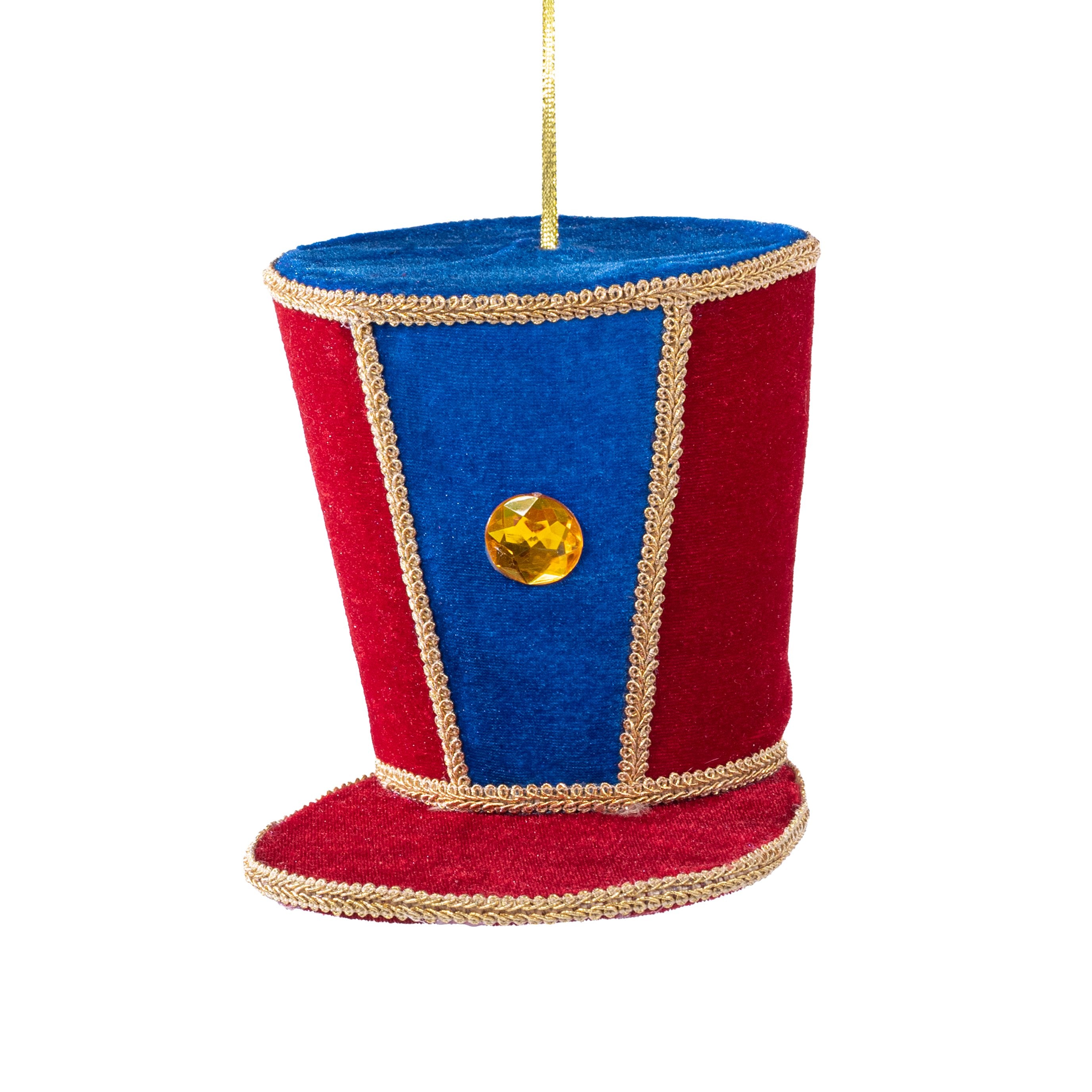 6" Nutcracker Hat Ornament: Red & Blue Item Number: 87028RDBL