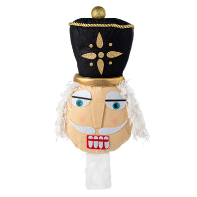19" Nutcracker Head Wreath Accent: Black & Gold Item Number: XC6341