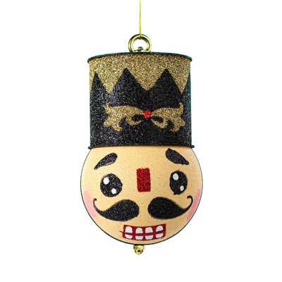 8.5" Nutcracker Ornament: Black & Gold Item Number: 105323