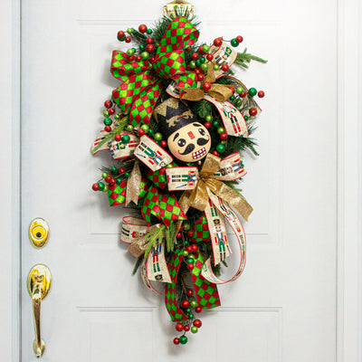 8.5" Nutcracker Ornament: Black & Gold Lifestyle Photo