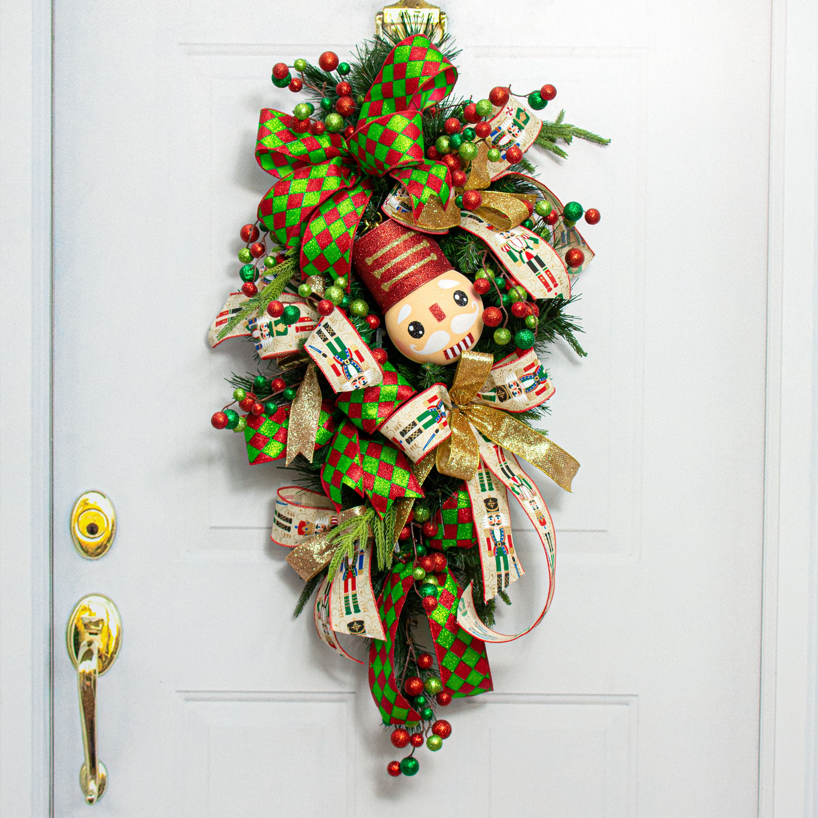 8.5" Nutcracker Ornament: Red & Gold Lifestyle Photo