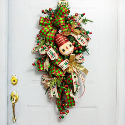 8.5" Nutcracker Ornament: Red & Gold Lifestyle Photo