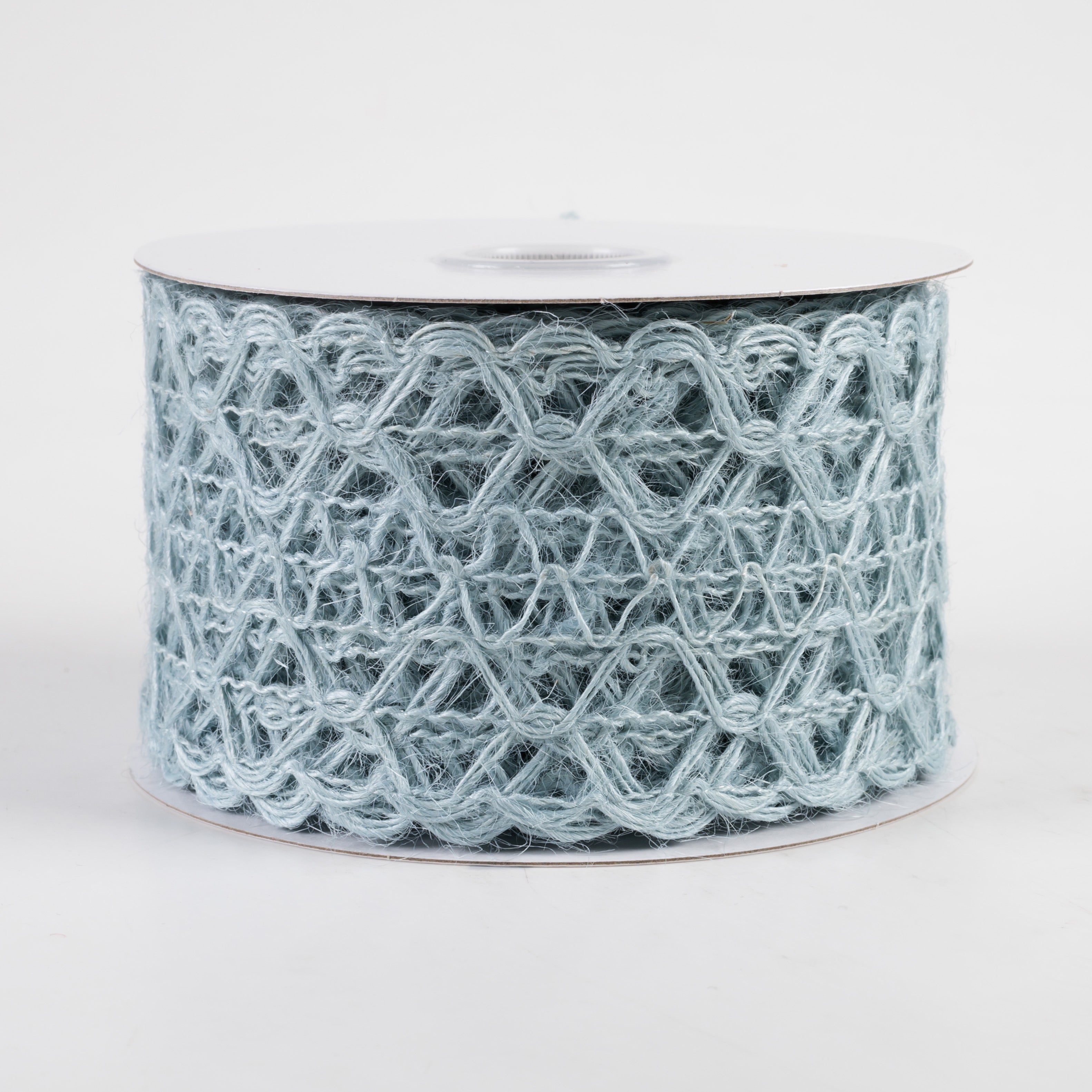 2.5" Open Weave Ribbon: Light Blue (10 Yards)