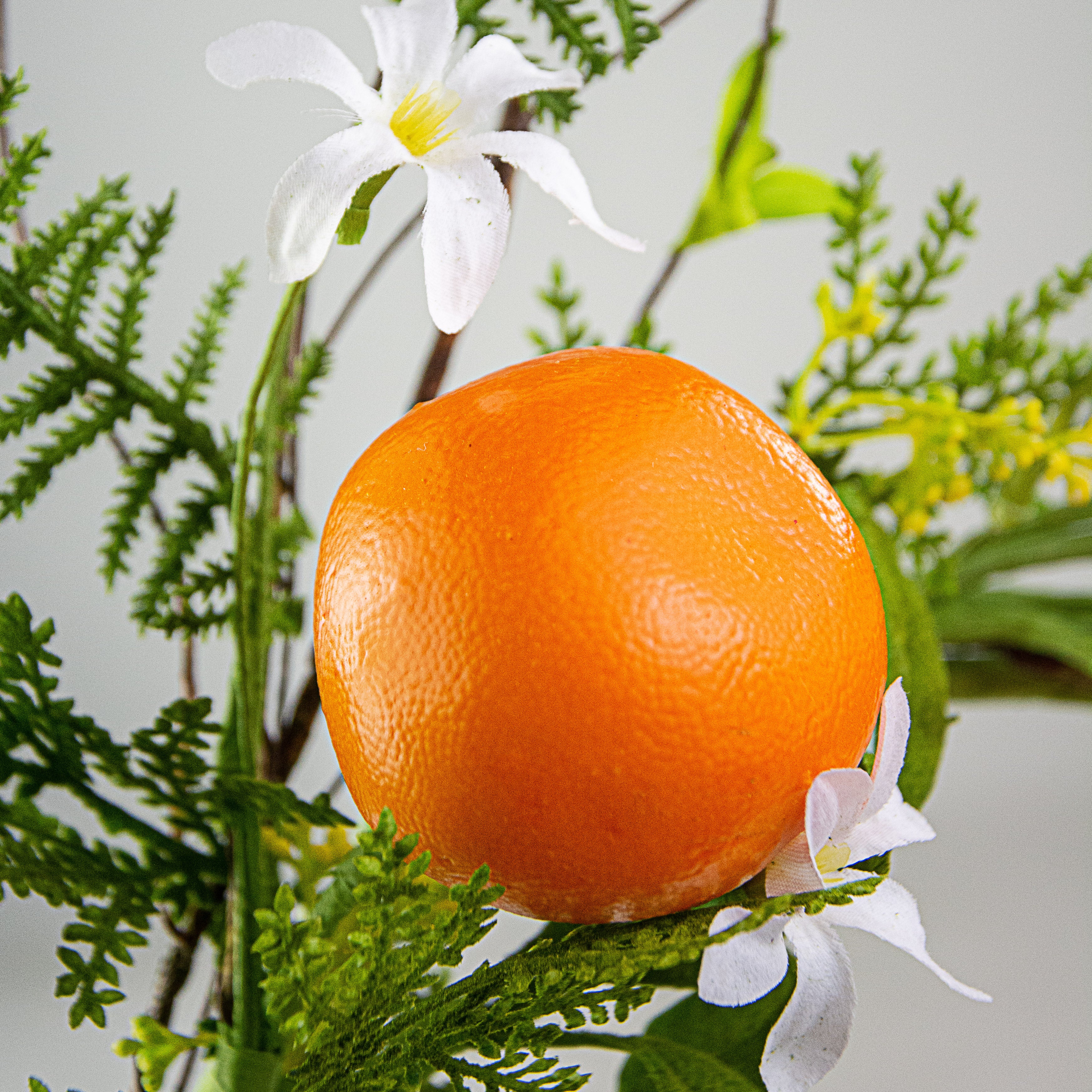 22" Orange & Fern Wreath detail photo 3