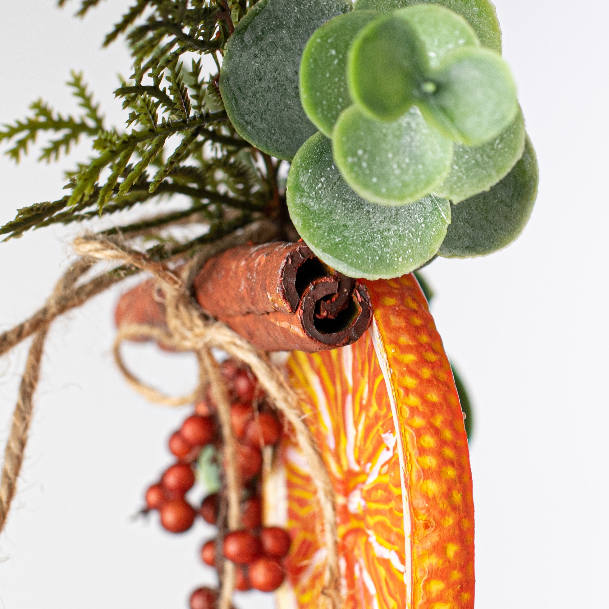 3.25" Orange Slice Berry Ornament detail photo 4
