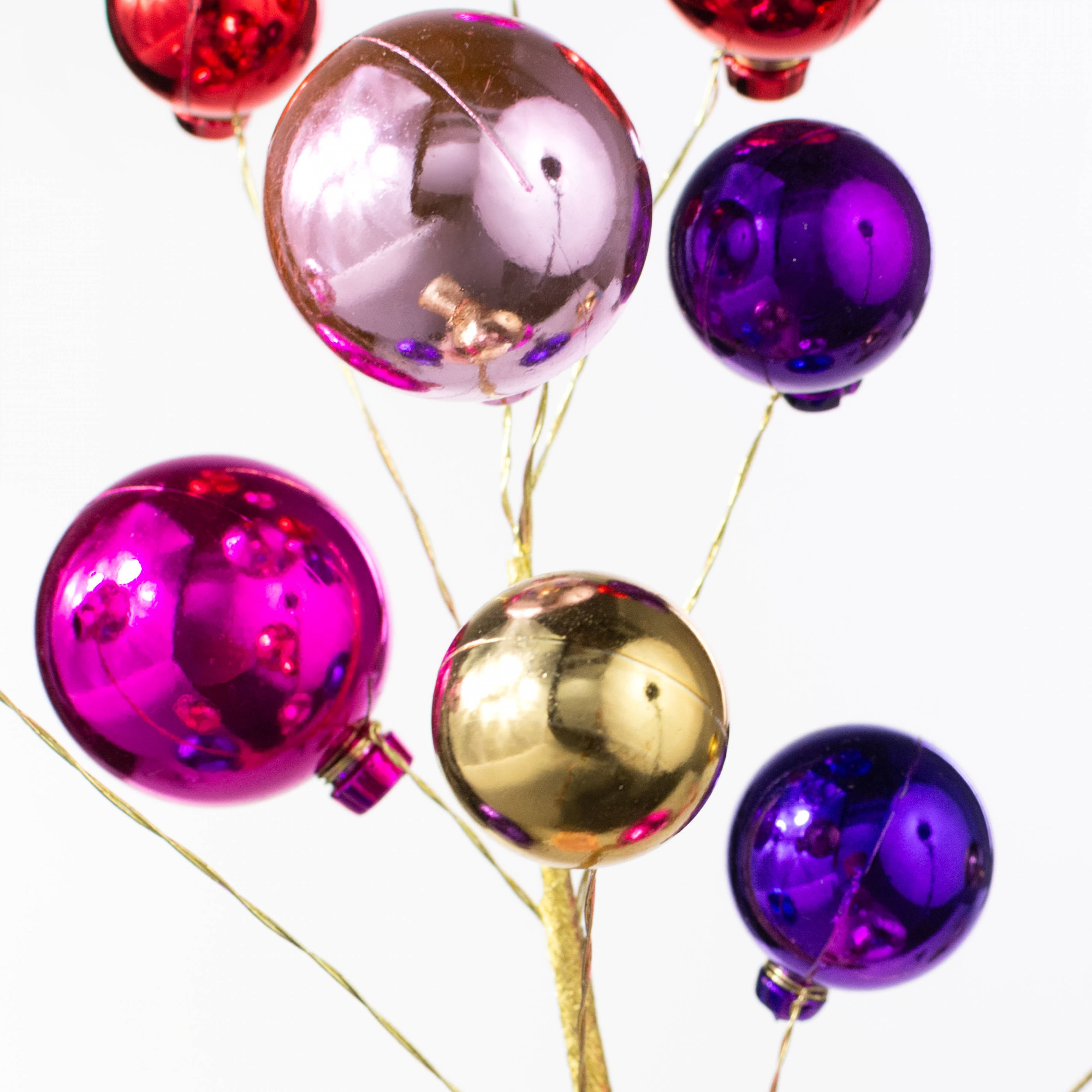16" Ornament Ball Pick: Pink, Purple, Red & Gold Lifestyle Photo