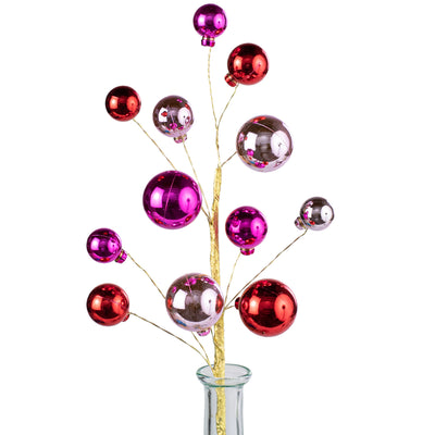 16" Ornament Pick: Pink & Red Item Number: 85691PKRD
