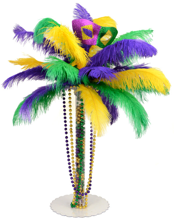 15" Ostrich Feather: Yellow detail photo 3