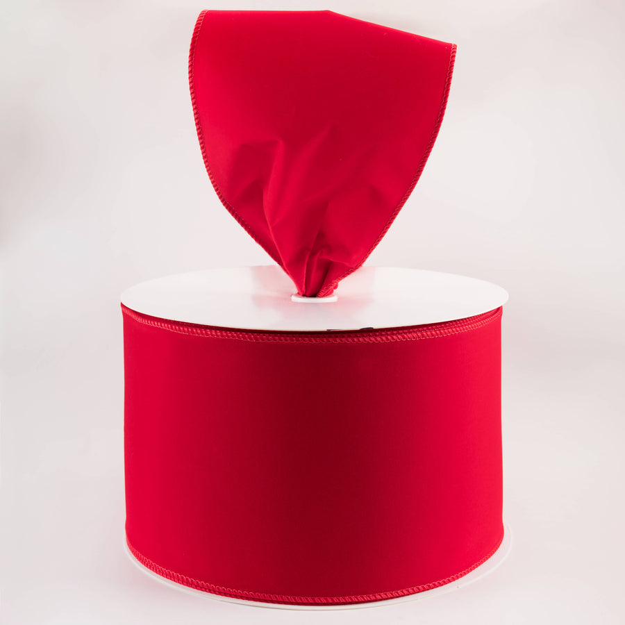 6" Outdoor Velvet Ribbon: Red (50 Yards) Lifestyle Photo