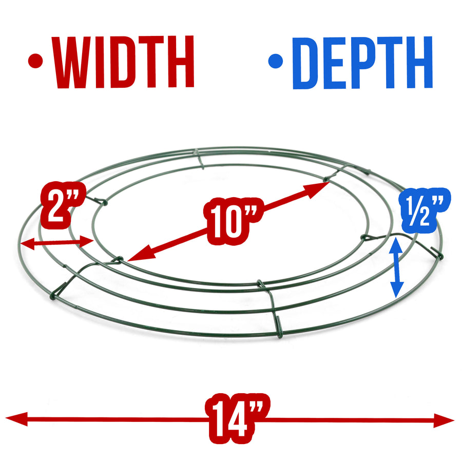 Box Wire Wreath Form: 14 Inch Round
