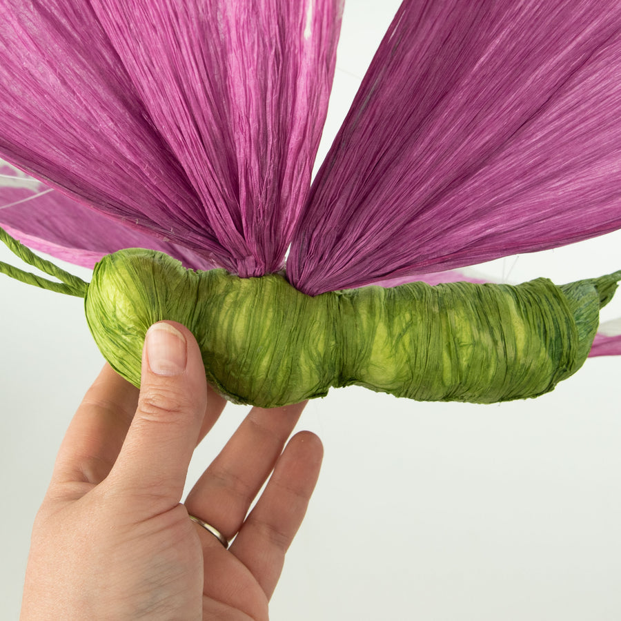 16" Paper Butterfly Ornament: Lavender detail photo 3