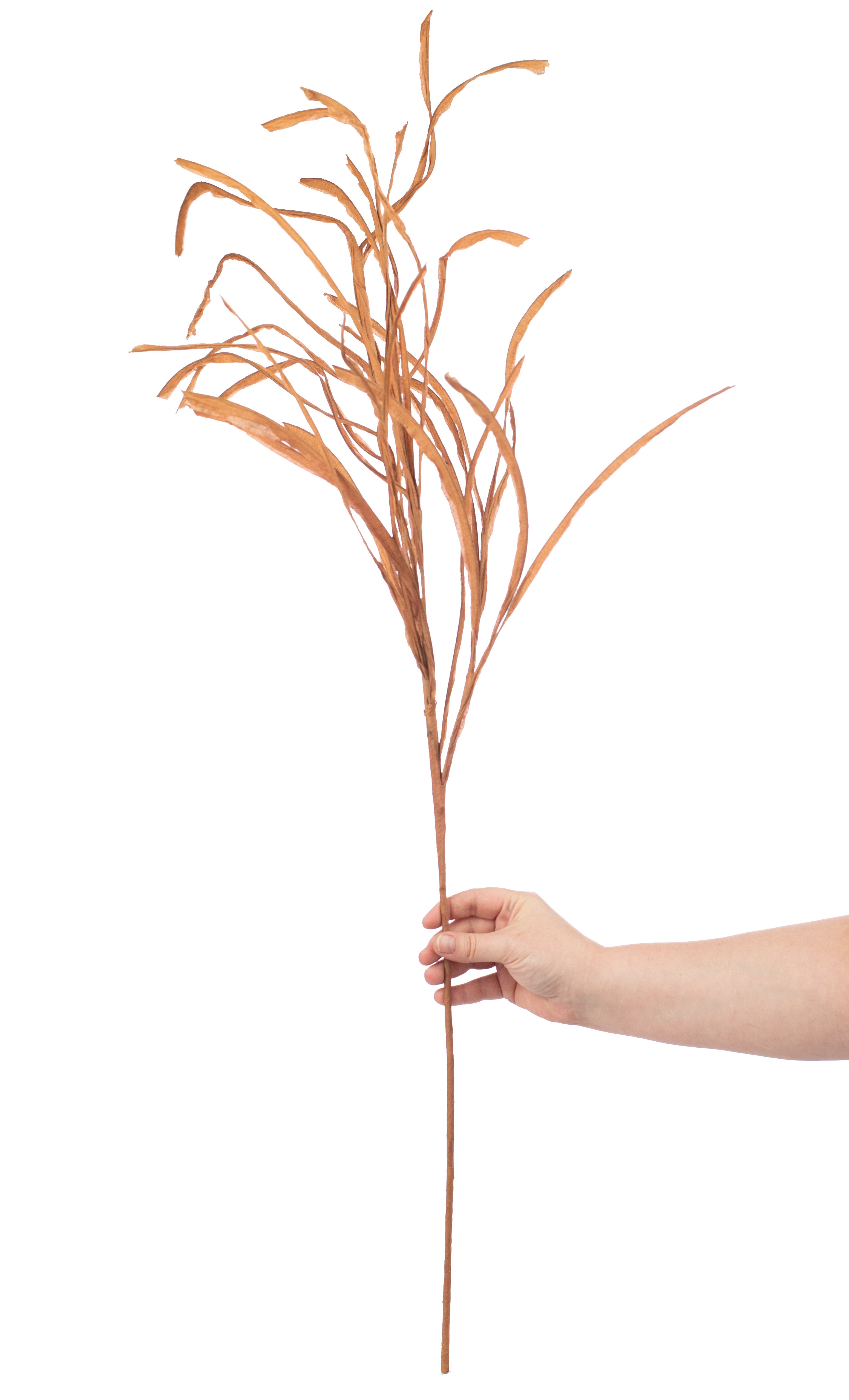 42" Paper Grass Spray: Harvest Orange Lifestyle Photo
