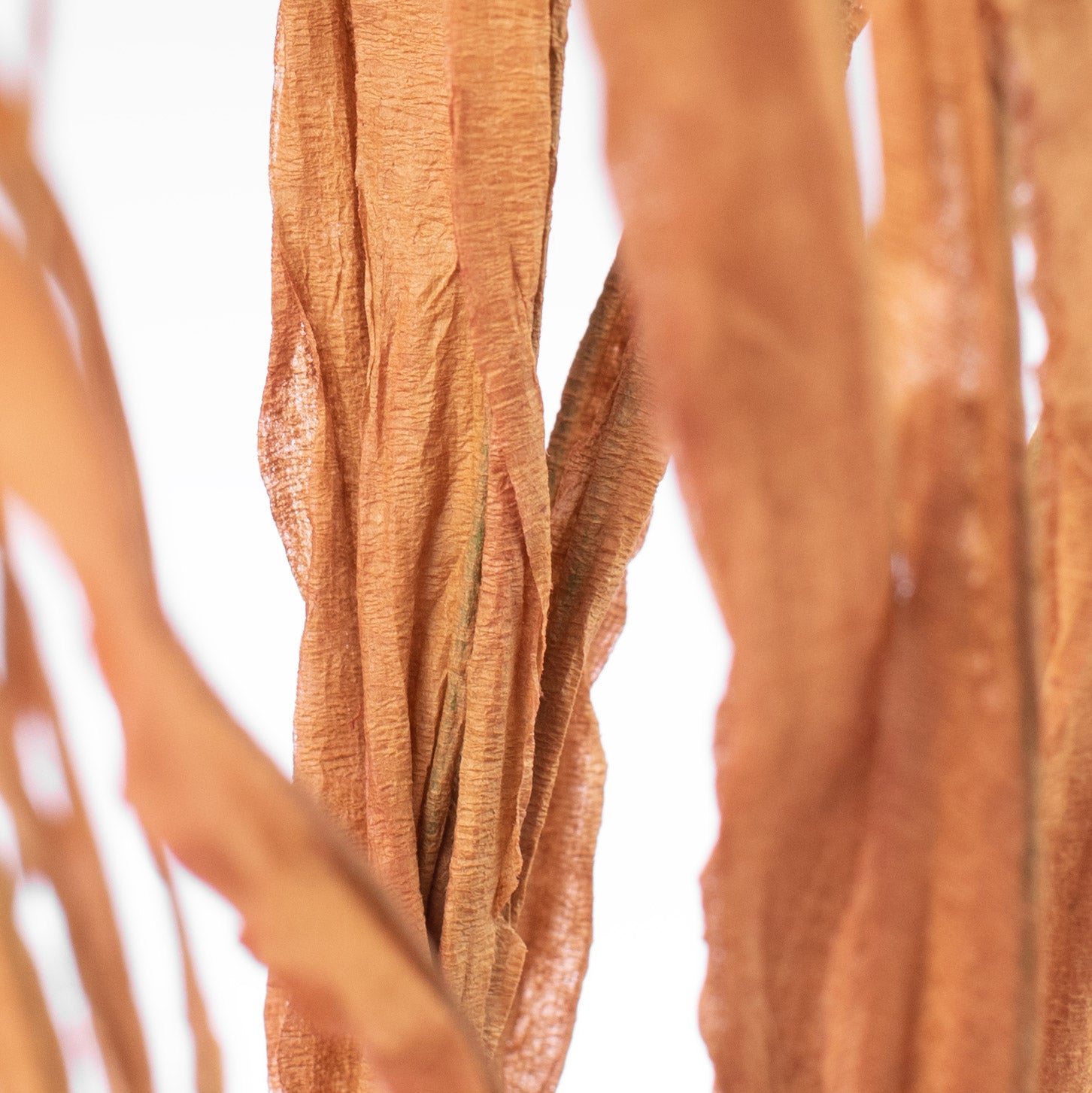 42" Paper Grass Spray: Harvest Orange detail photo 3