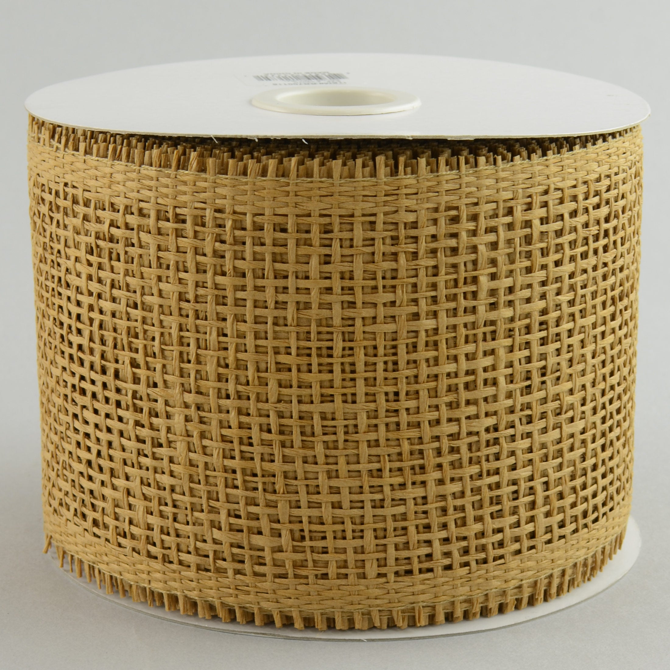 4" Paper Mesh Ribbon: Natural Burlap (20 Yards) Item Number: RR700118