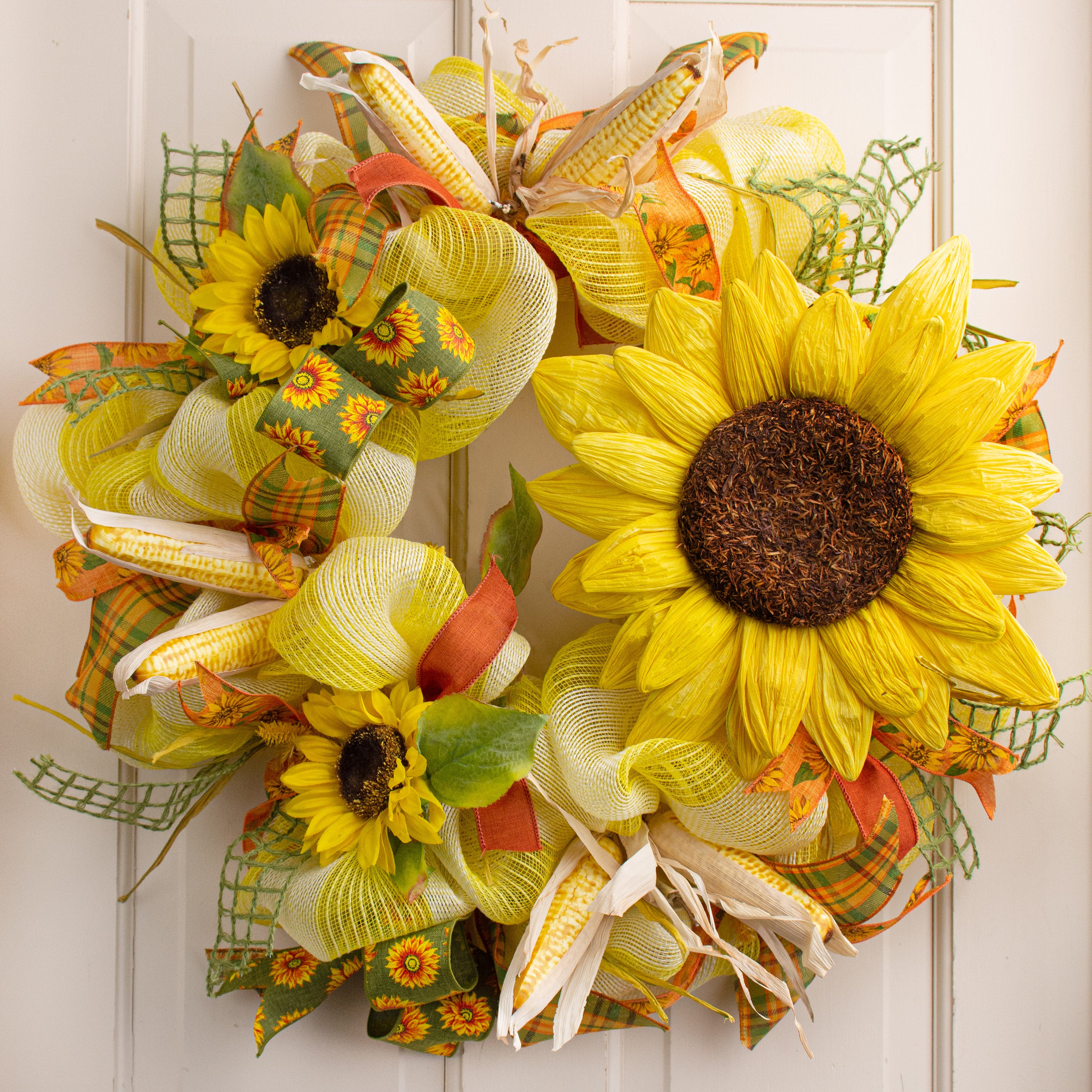15" Paper Sunflower With Hanger Lifestyle Photo