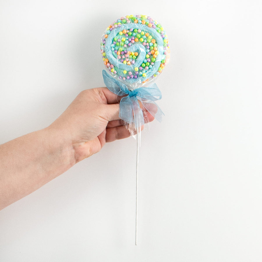 13" Pastel Lollipop Pick: Blue detail photo 3