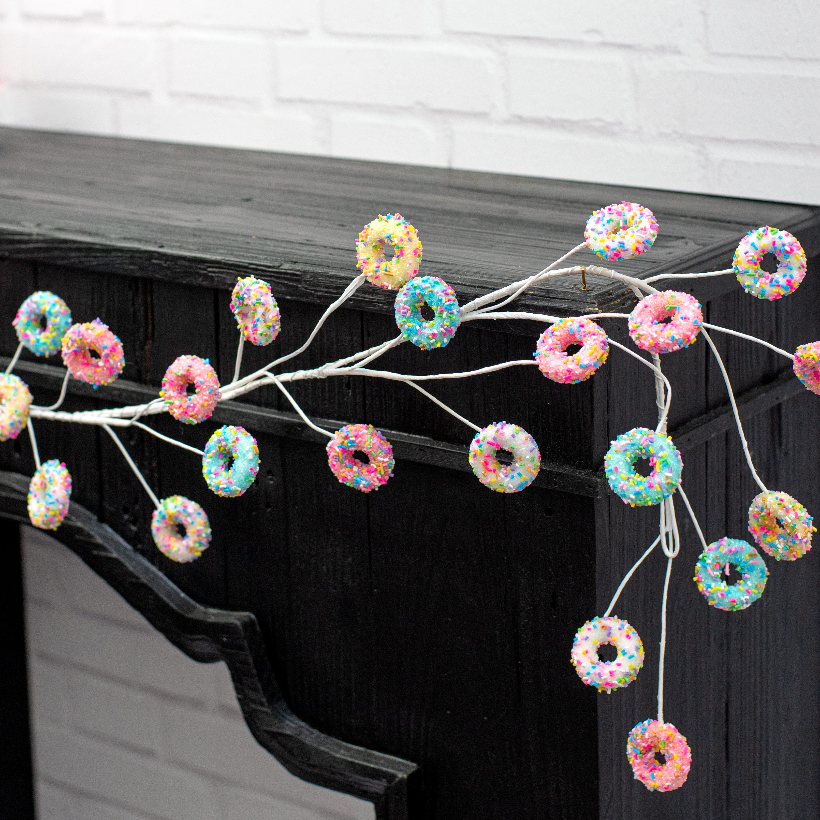 5' Pastel Rainbow Donut Garland Lifestyle Photo