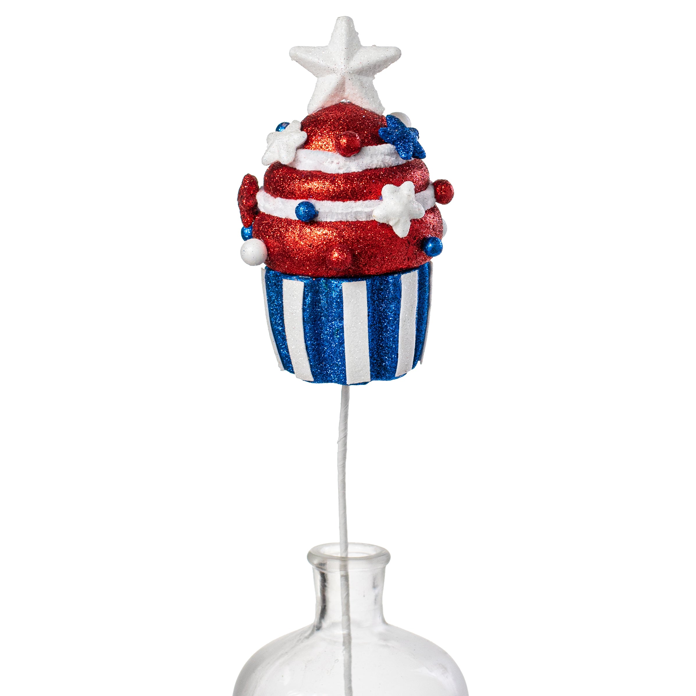 16" Patriotic Cupcake Pick: Red, White, Blue Item Number: 74223RWB