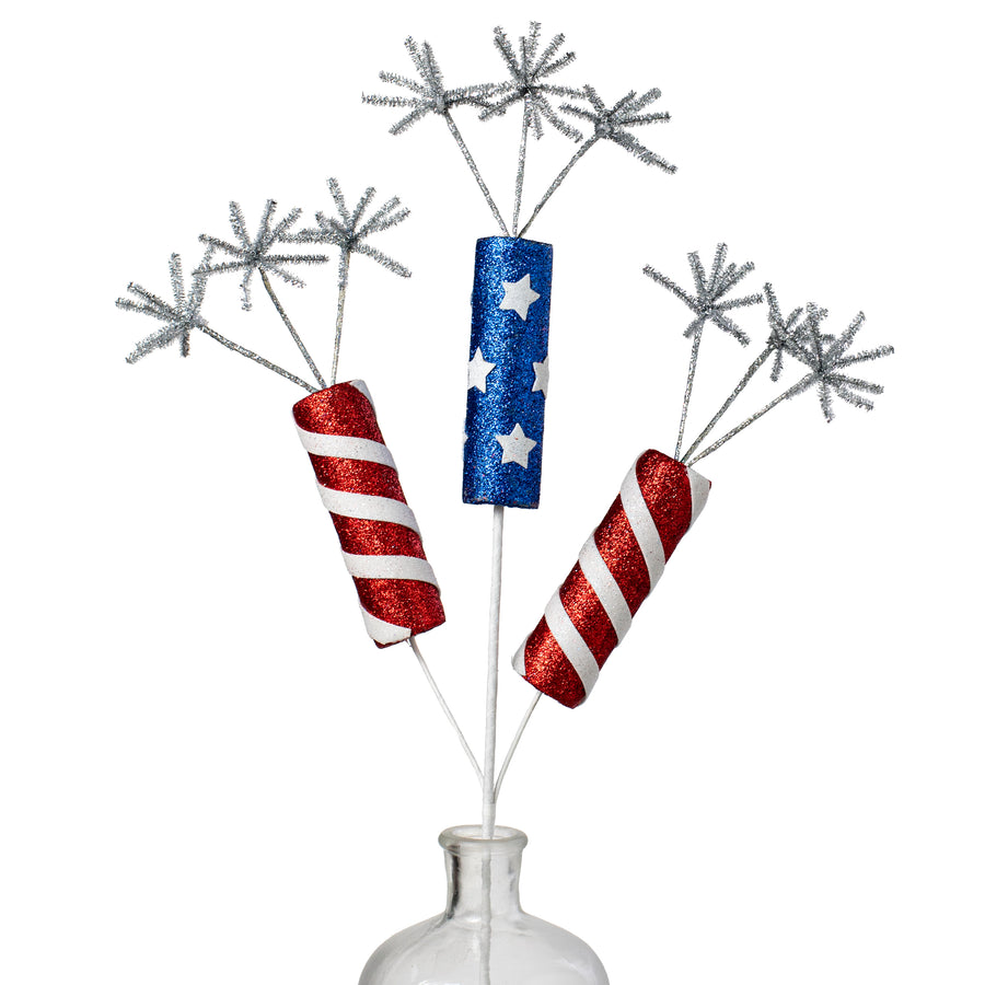 29" Patriotic Firecracker Spray Item Number: 74230RWB