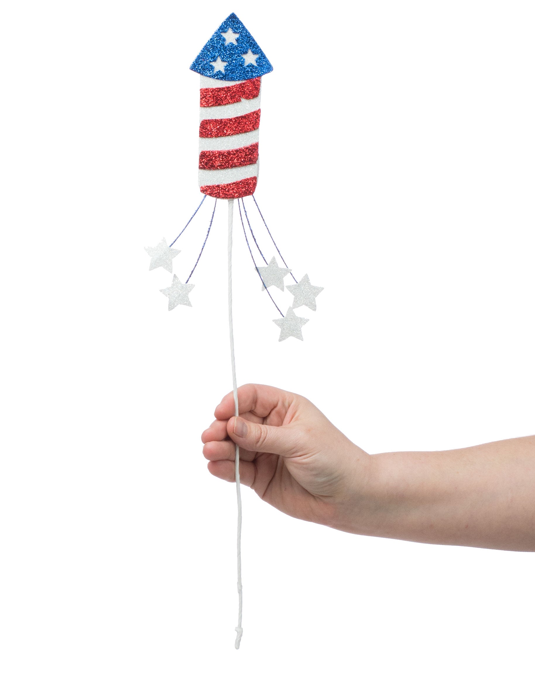 18" Patriotic Firecracker & Stars Pick Lifestyle Photo