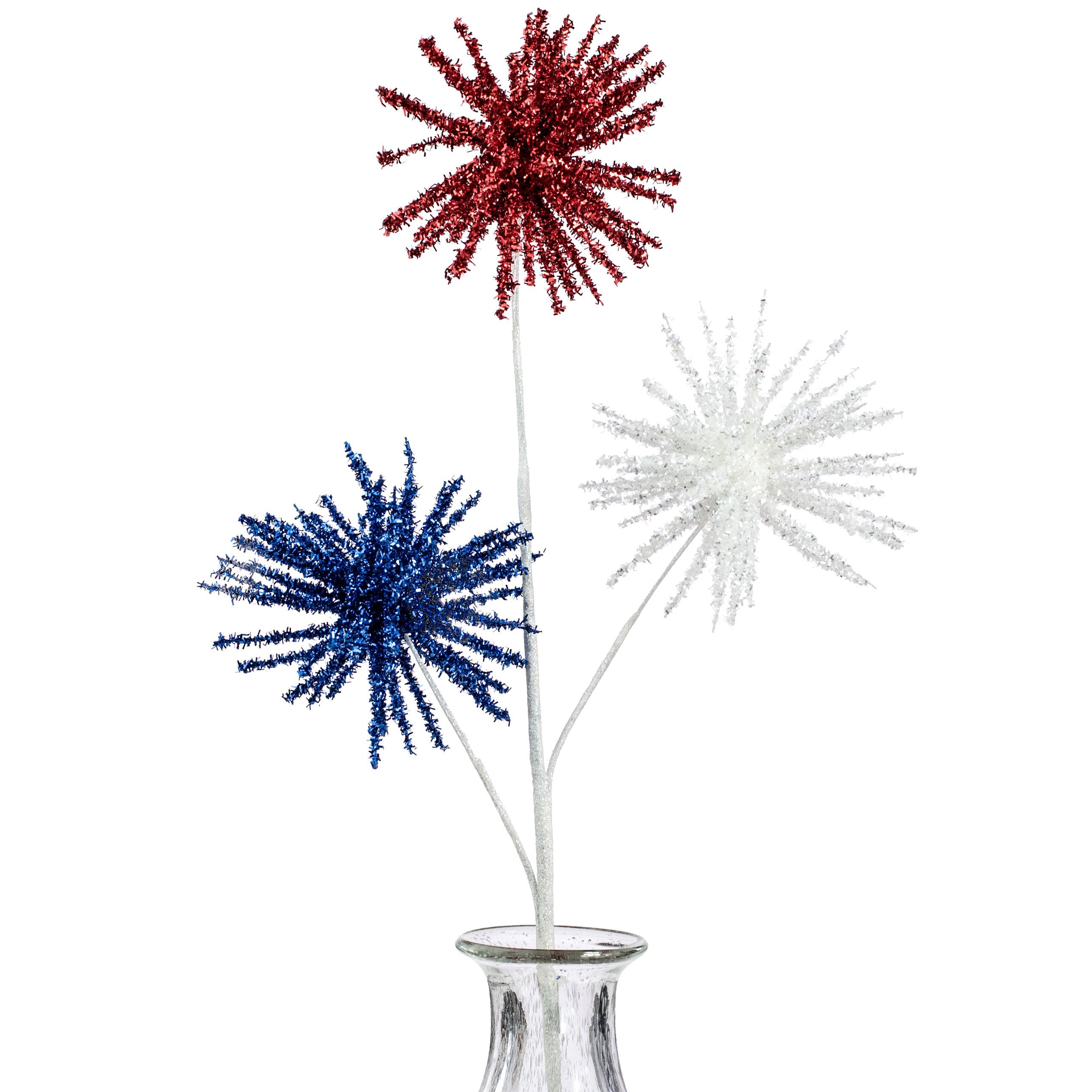 28" Patriotic Firework Ball Spray Item Number: 74105RWB