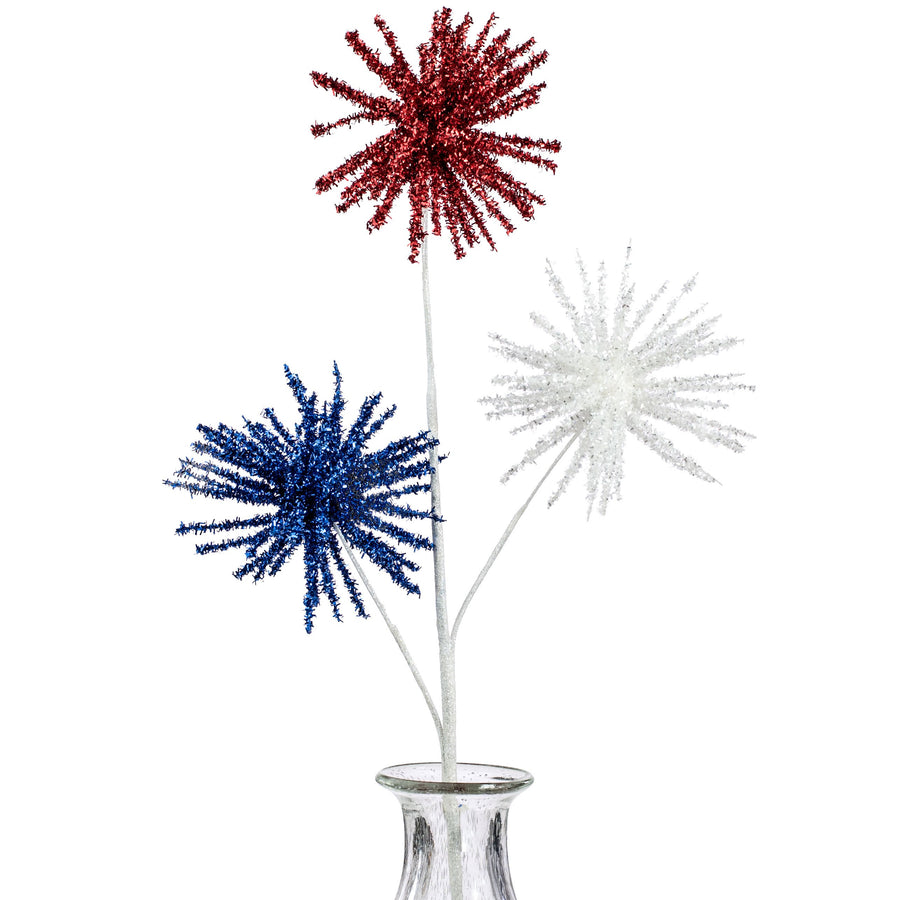 28" Patriotic Firework Ball Spray Item Number: 74105RWB