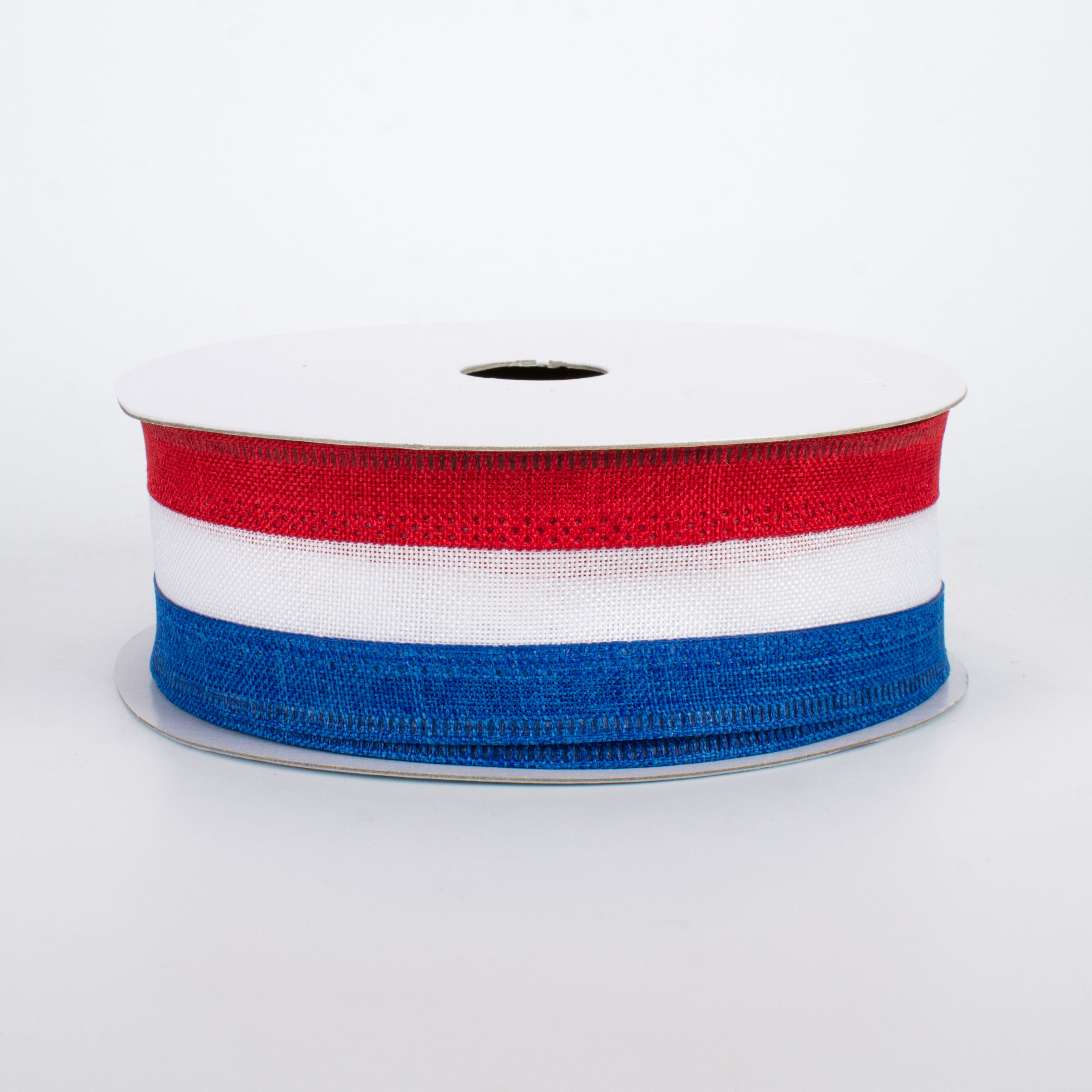 1.5" Patriotic Stripe Ribbon: Red, White, Blue (10 Yards)