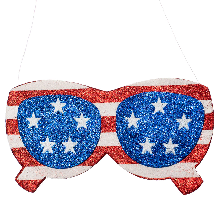 10" Patriotic Sunglasses Ornament Item Number: 74133RWB