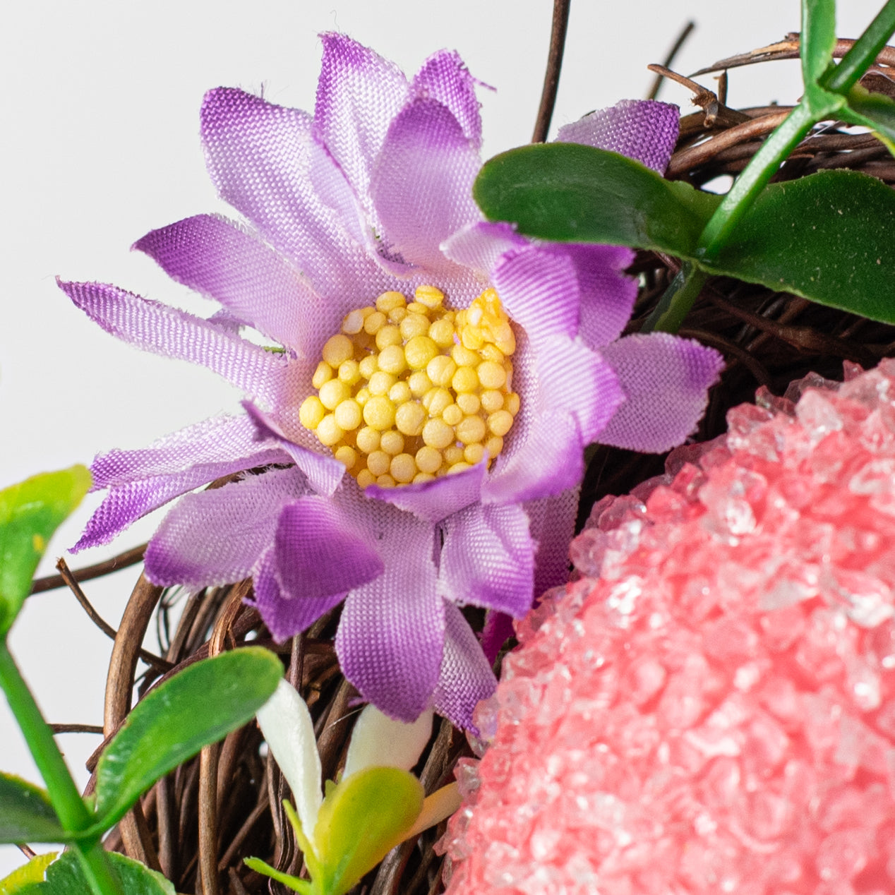 6" Patterned Easter Eggs Nest Ornament detail photo 4