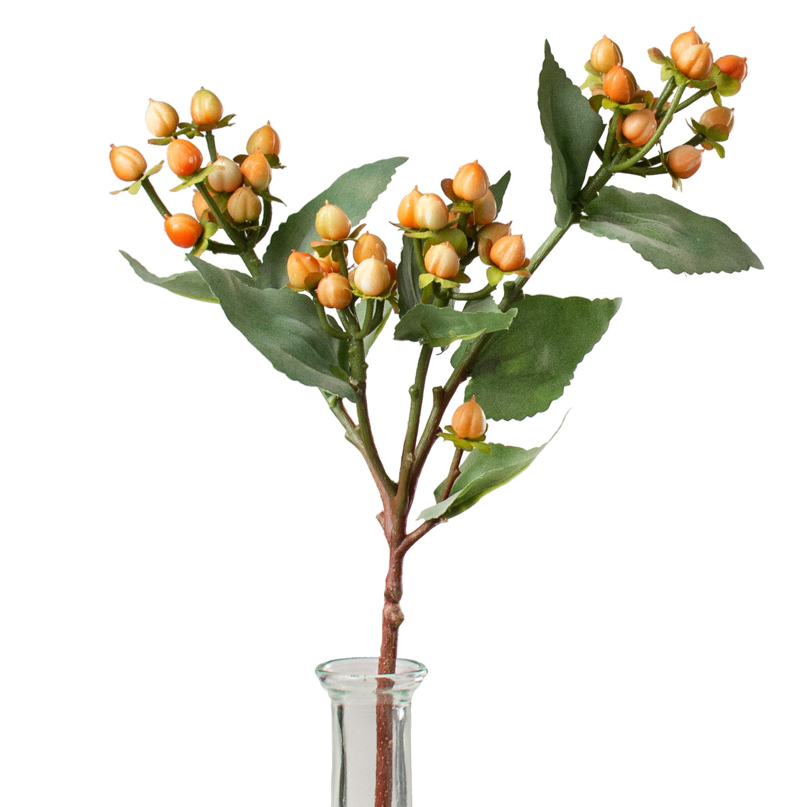 19" Peach Berry Spray Item Number: F4222673