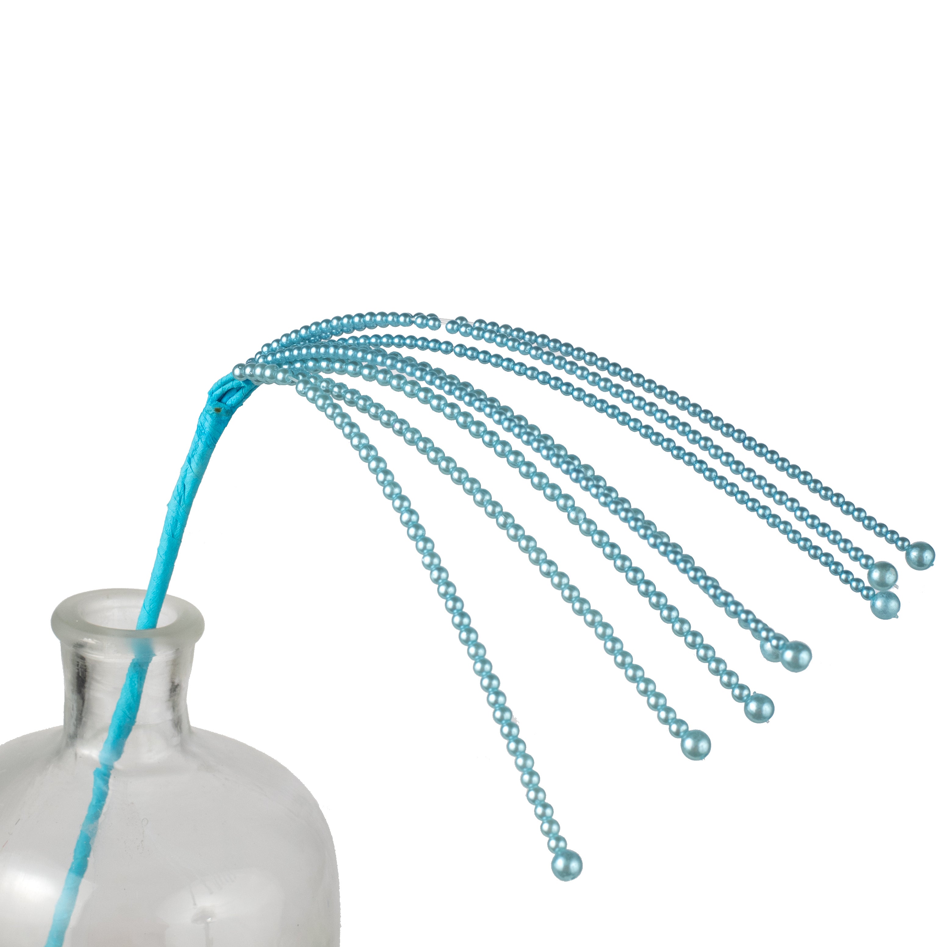 18" Pearl Bead Fountain Spray: Blue Item Number: 40056-BL